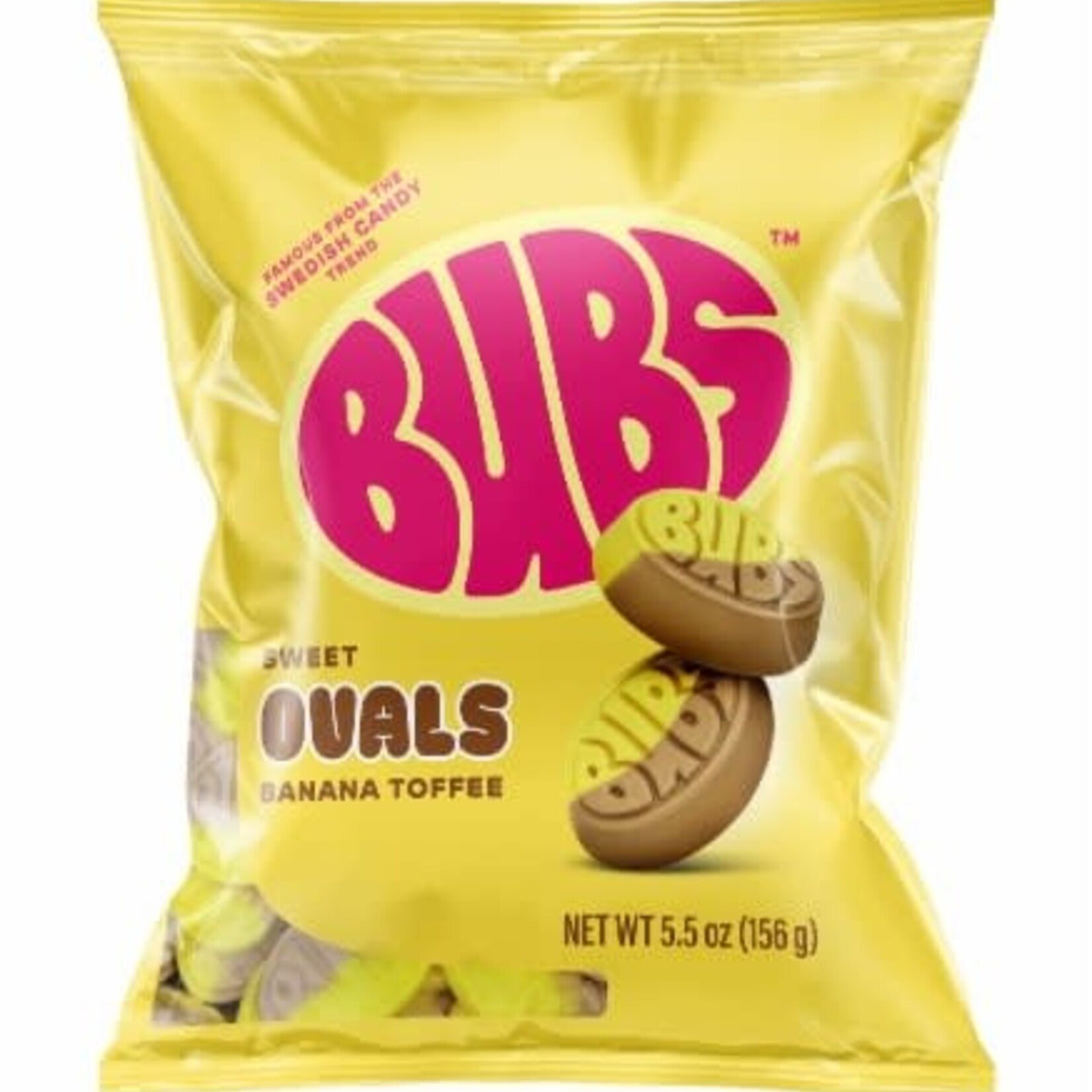 LONG ISLAND CANDY FACTORY Bubs Sweet Oval Banana Toffee Swedish Gummies 5.5 oz