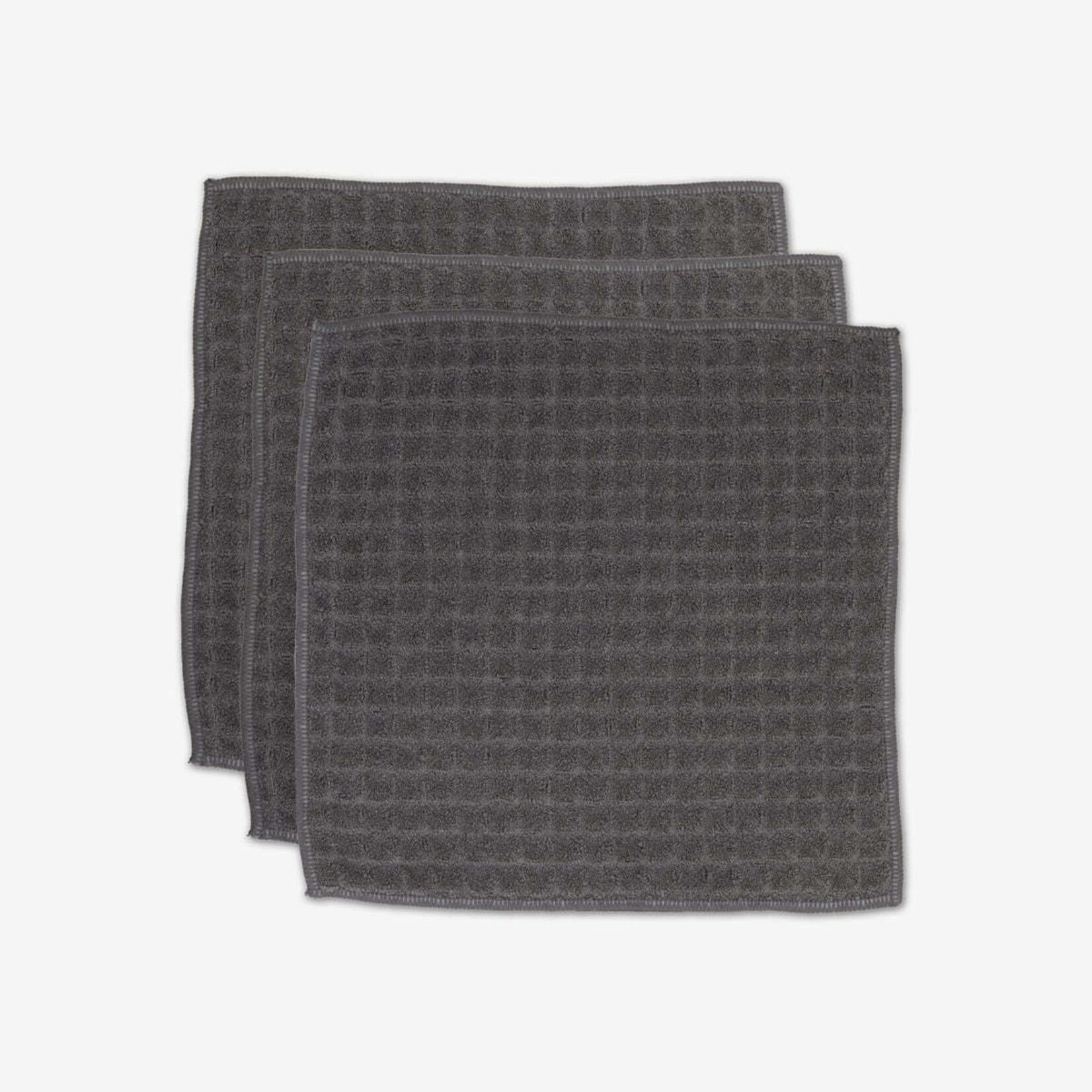 Geometry Charcoal Waffle Bath Towel | Geometry