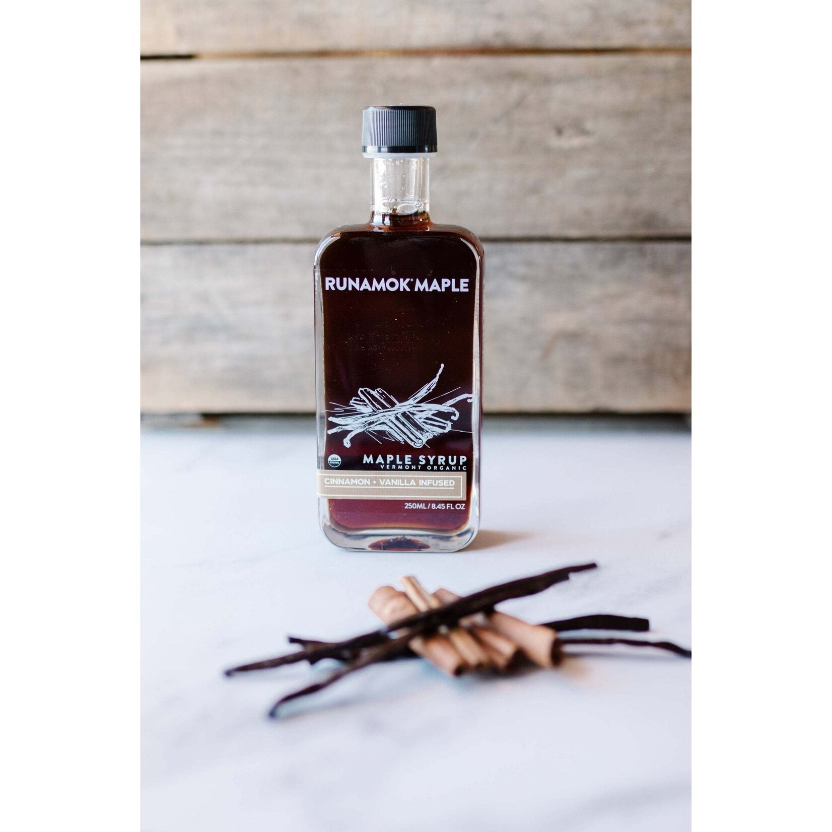 Runamok Cinnamon + Vanilla Infused Maple Syrup 250ml | Runamok
