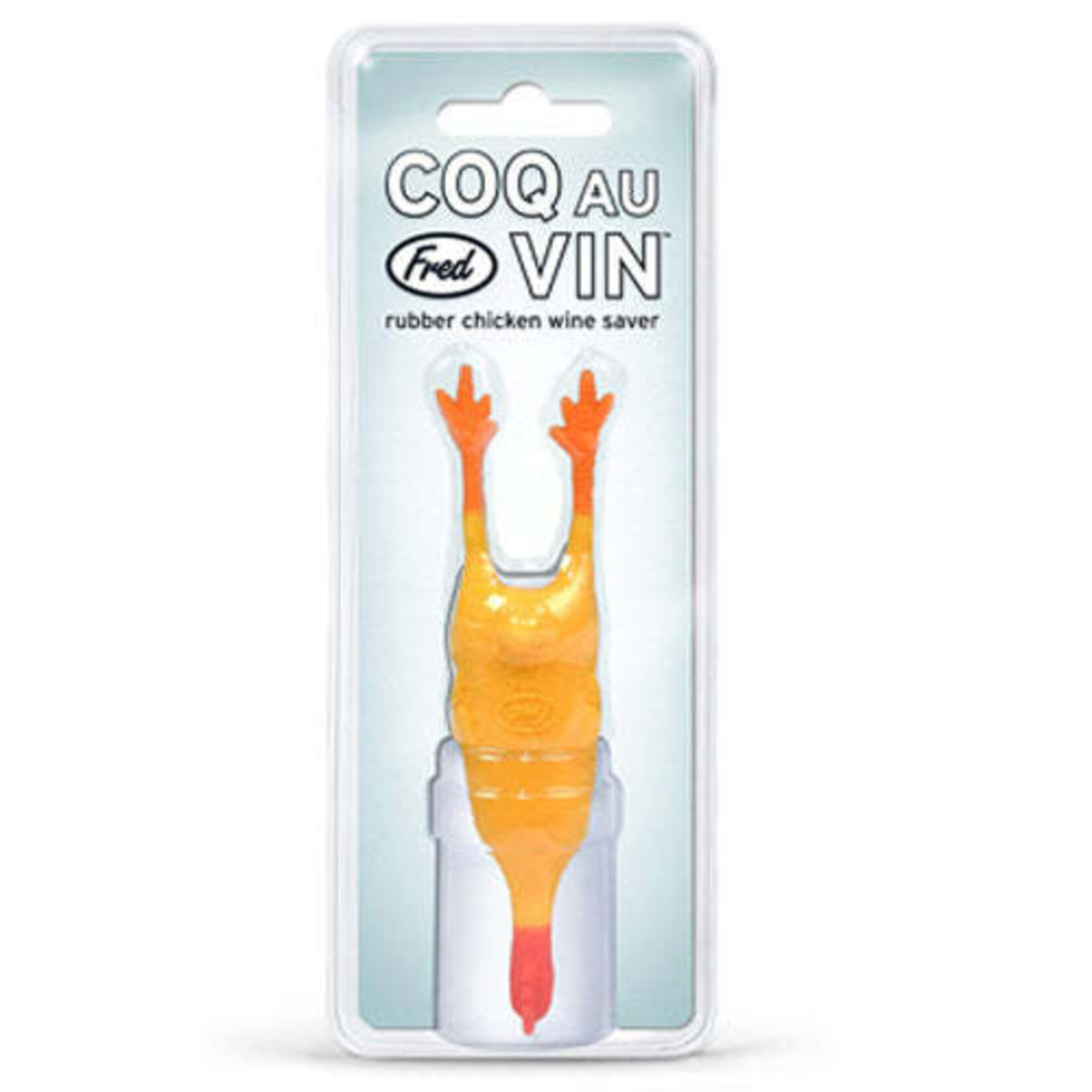 Fred & Friends Coq Au Vin - Rubber Chicken Wine Stopper | Fred & Friends