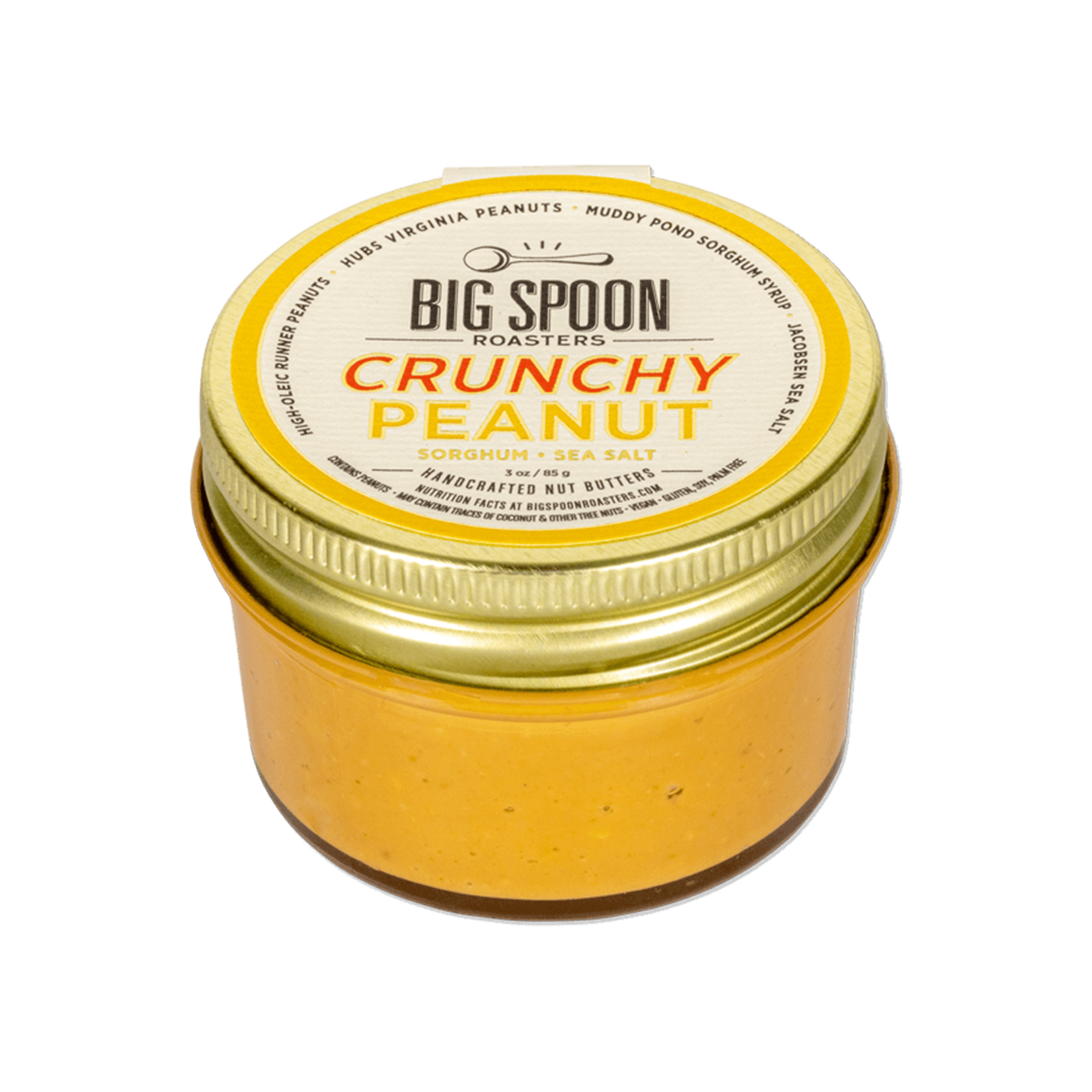 Big Spoon Roasters Crunchy Peanut Butter | 13 oz Jar | Big Spoon Roasters