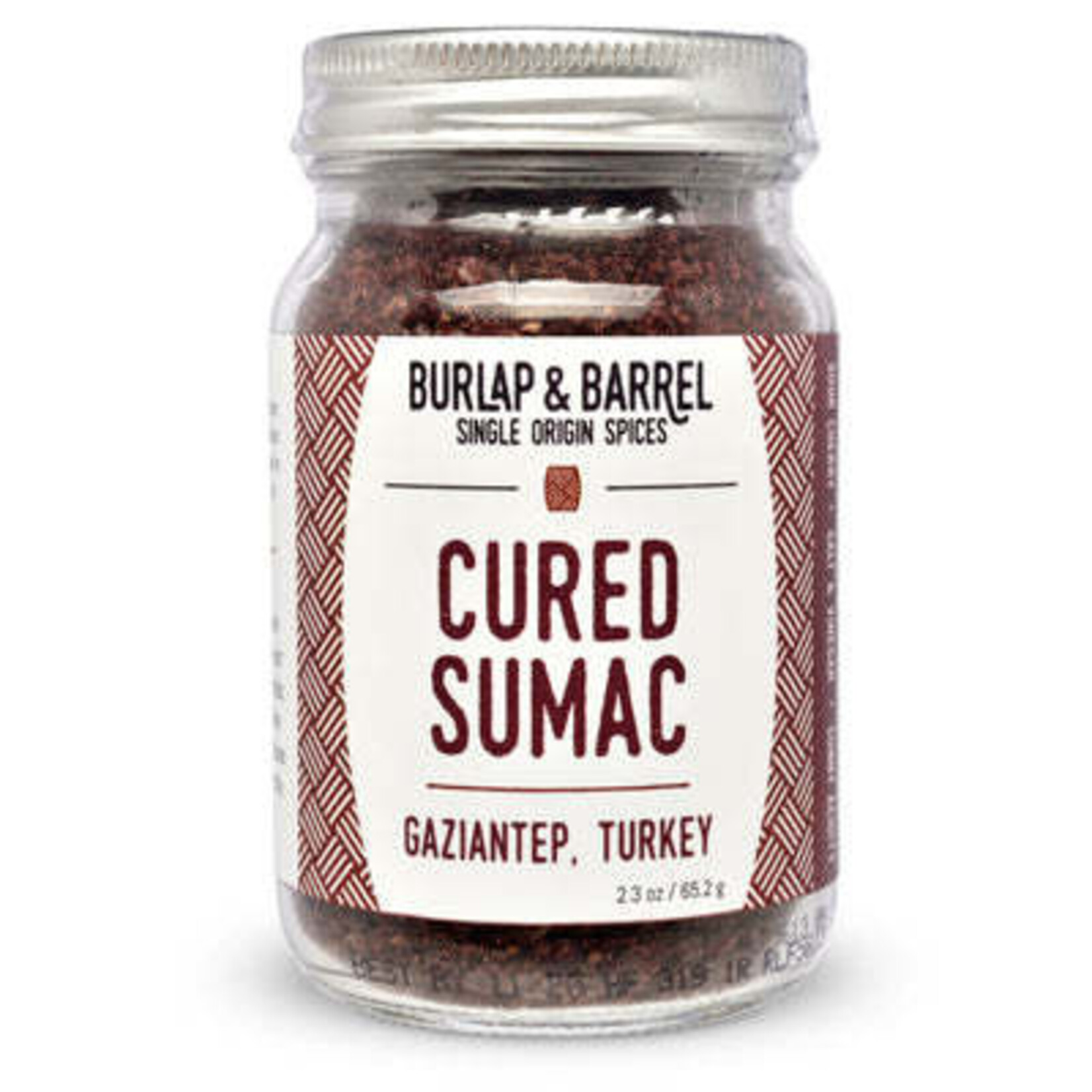 Burlap & Barrel Cured Sumac (Sumak) - Single Origin Spice & Seasoning | 2.3 oz glass jar | Burlap & Barrel