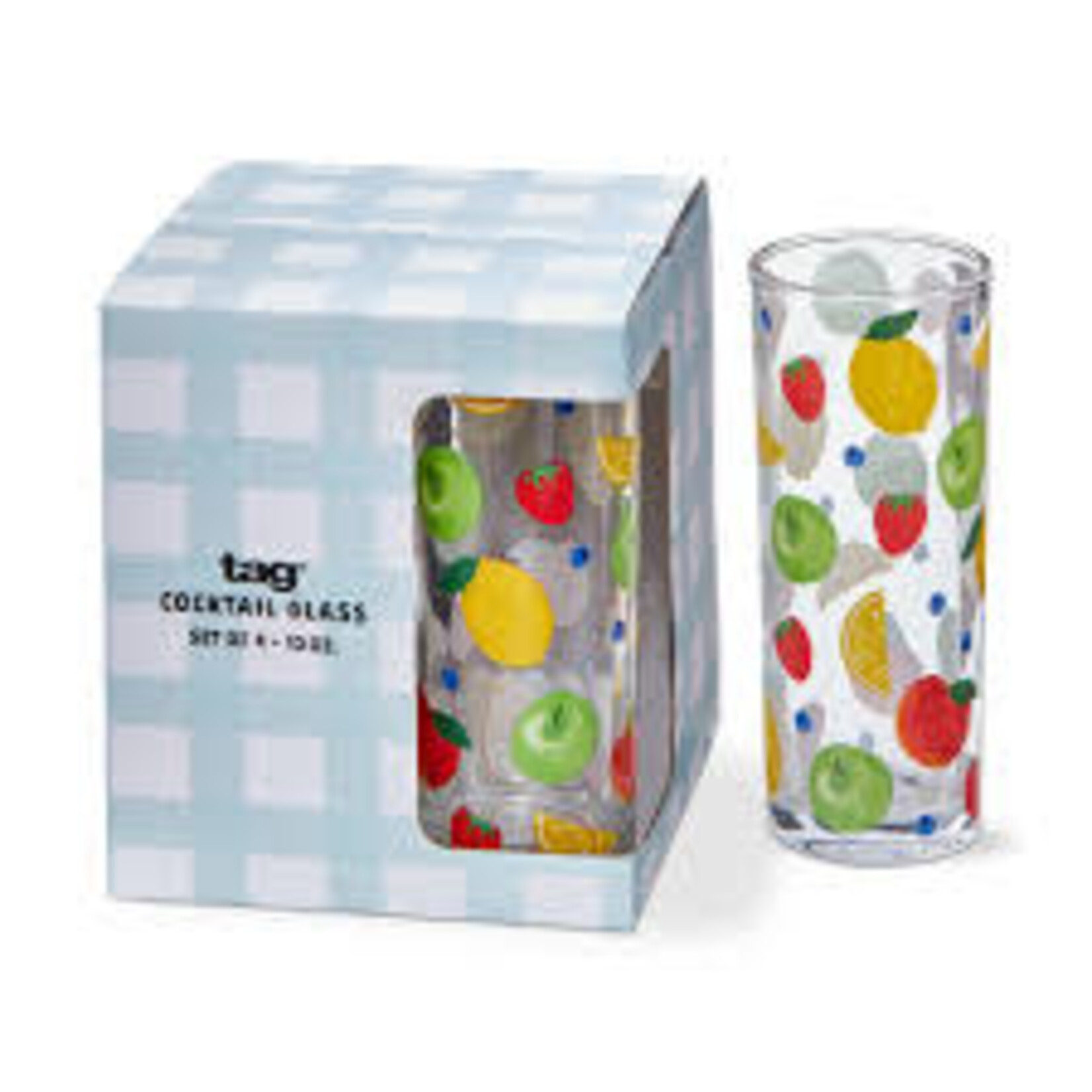 Tag Drinks Glass - Make a Splash (Set of 4) | Tag
