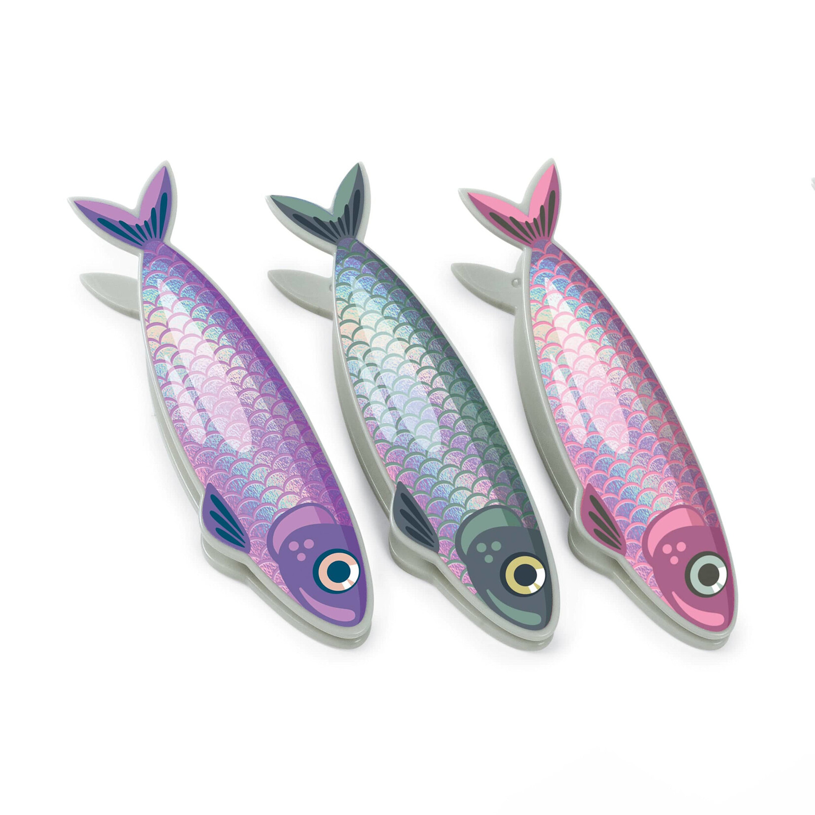 Fred & Friends Fish 'N Clips - Sardine Bag Clips - Set of 4 | Fred & Friends