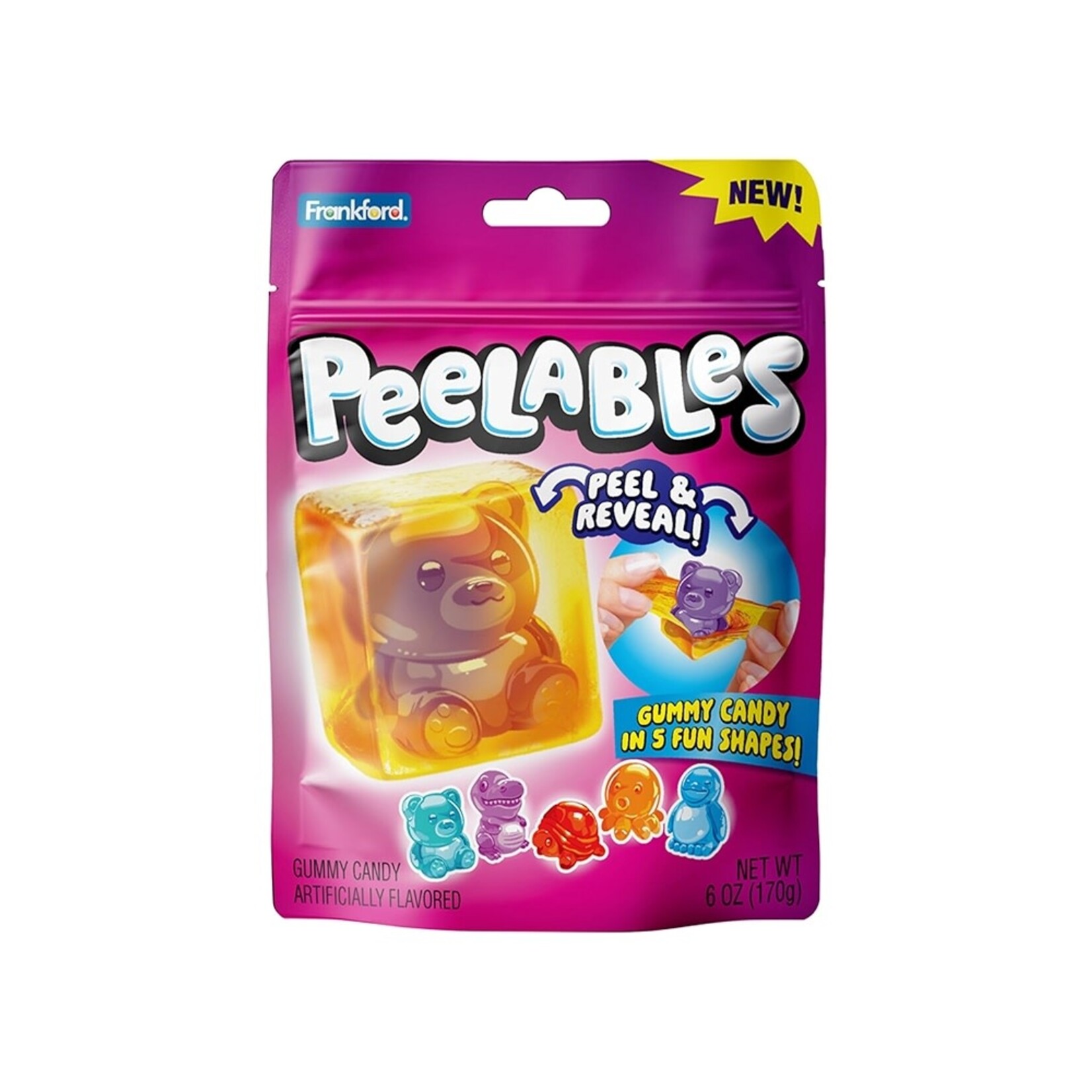 LONG ISLAND CANDY FACTORY Frankford Peelables Peel & Reveal Gummy Candy 4.25 oz