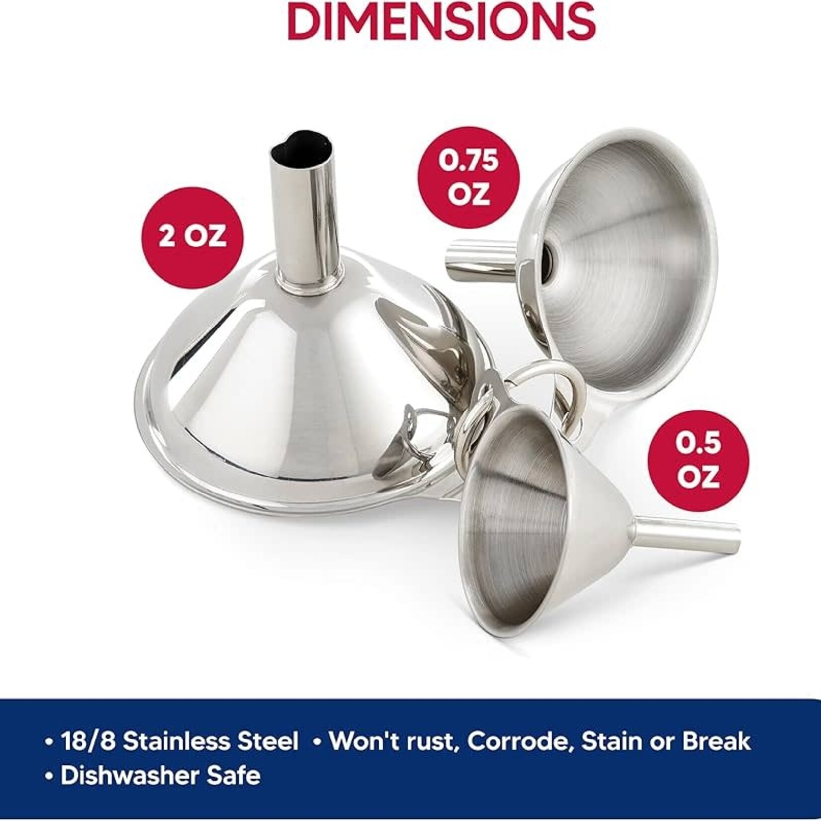 Harold Import Co. Condiment Funnel Set | Harold Import Co.