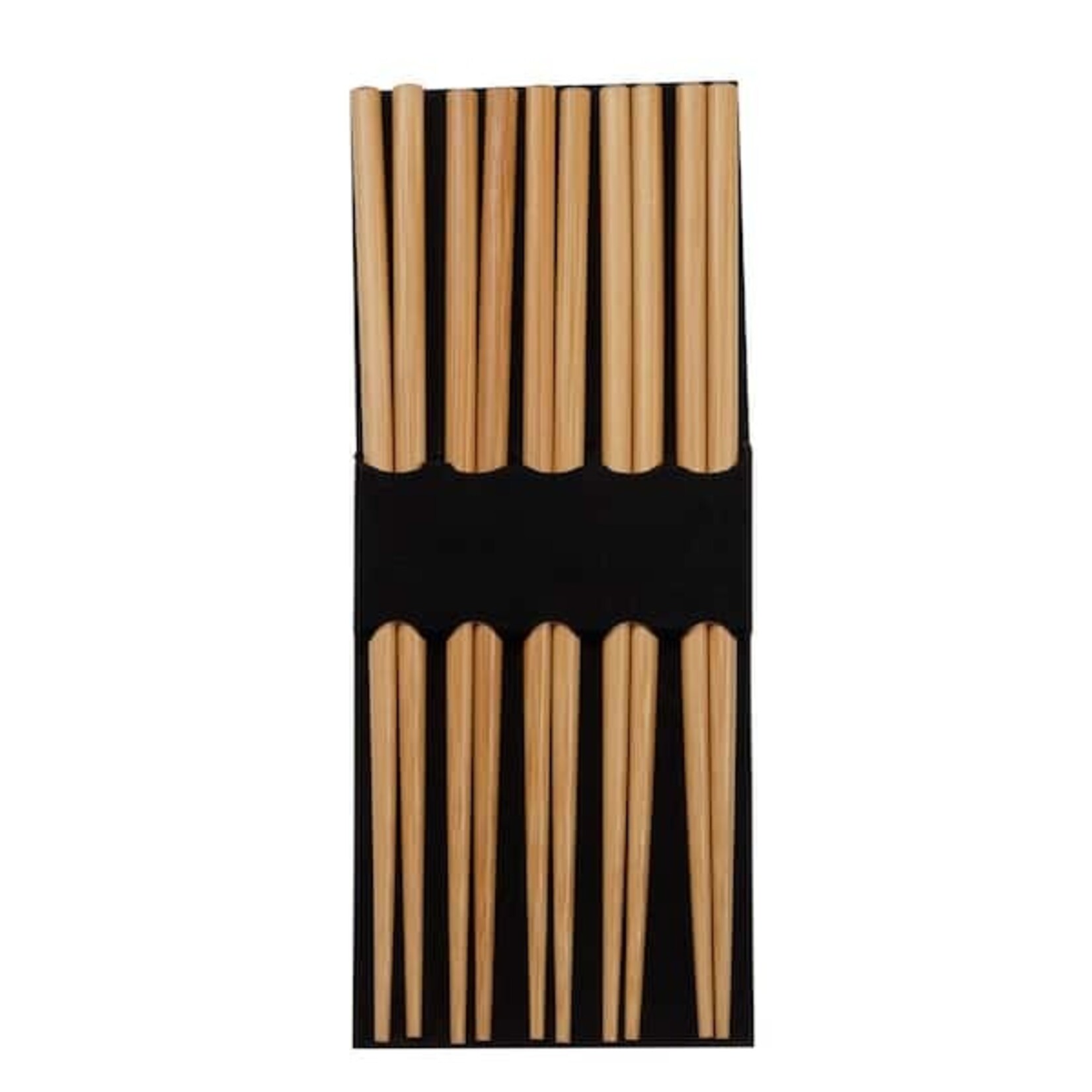 Joyce Chen Reusable Burnished Bamboo Chopsticks Set, 5 Pairs | Kitchen Supply