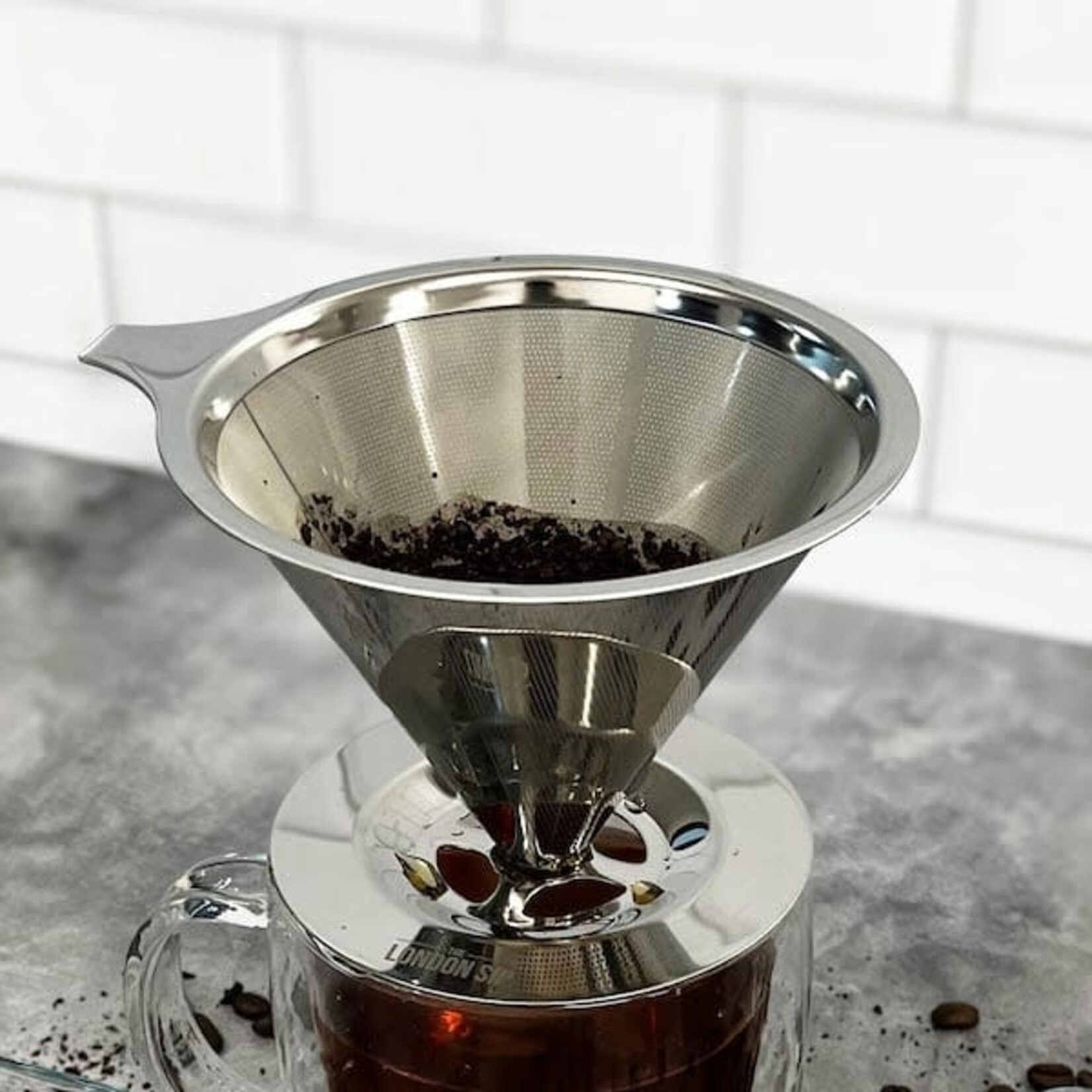London Sip Stainless Steel Coffee Dripper, 1-4 Cup | Kitchen Supply