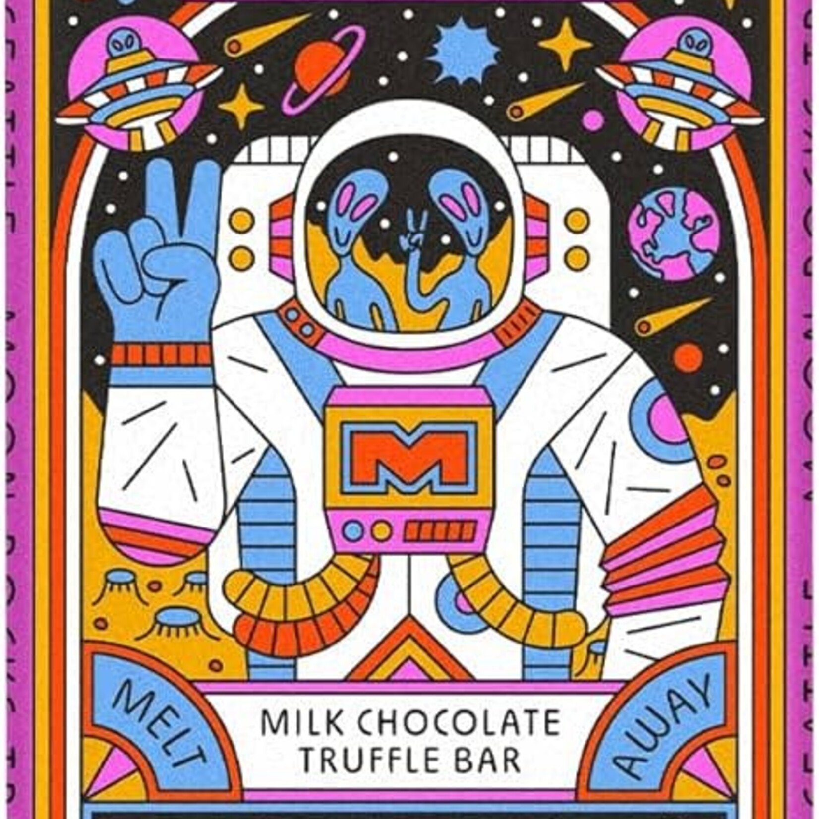 Seattle Chocolate Presents Maeve Moon Rocks Truffle Bar | Seattle Chocolate Presents Maeve