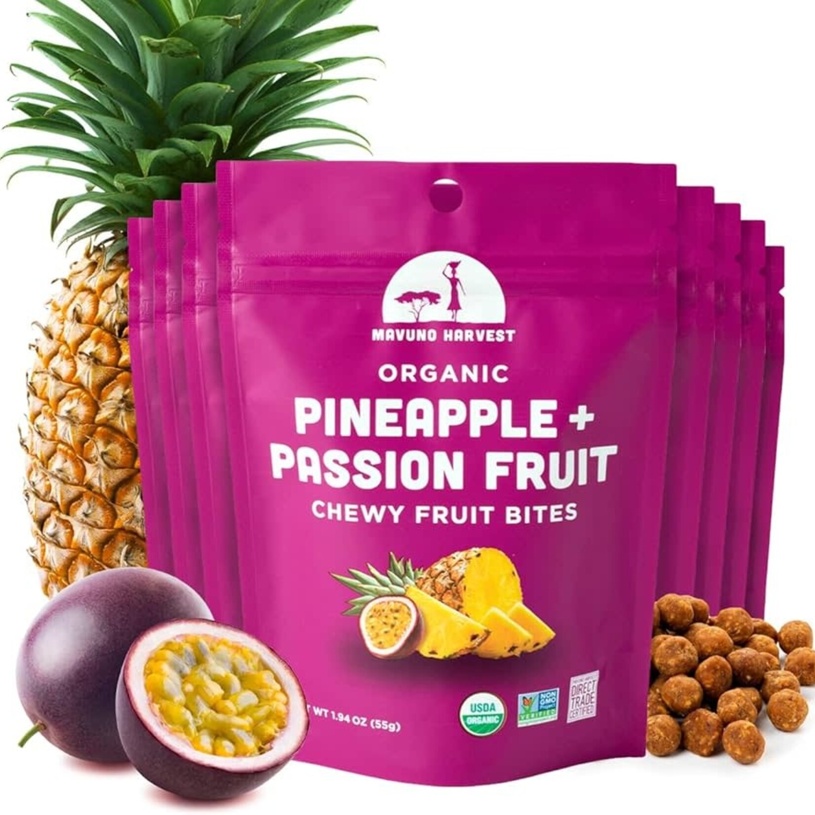 MAVUNO ORG HARVEST Organic Fruit Bites: Pineapple & Passionfruit | MAVUNO ORG HARVEST
