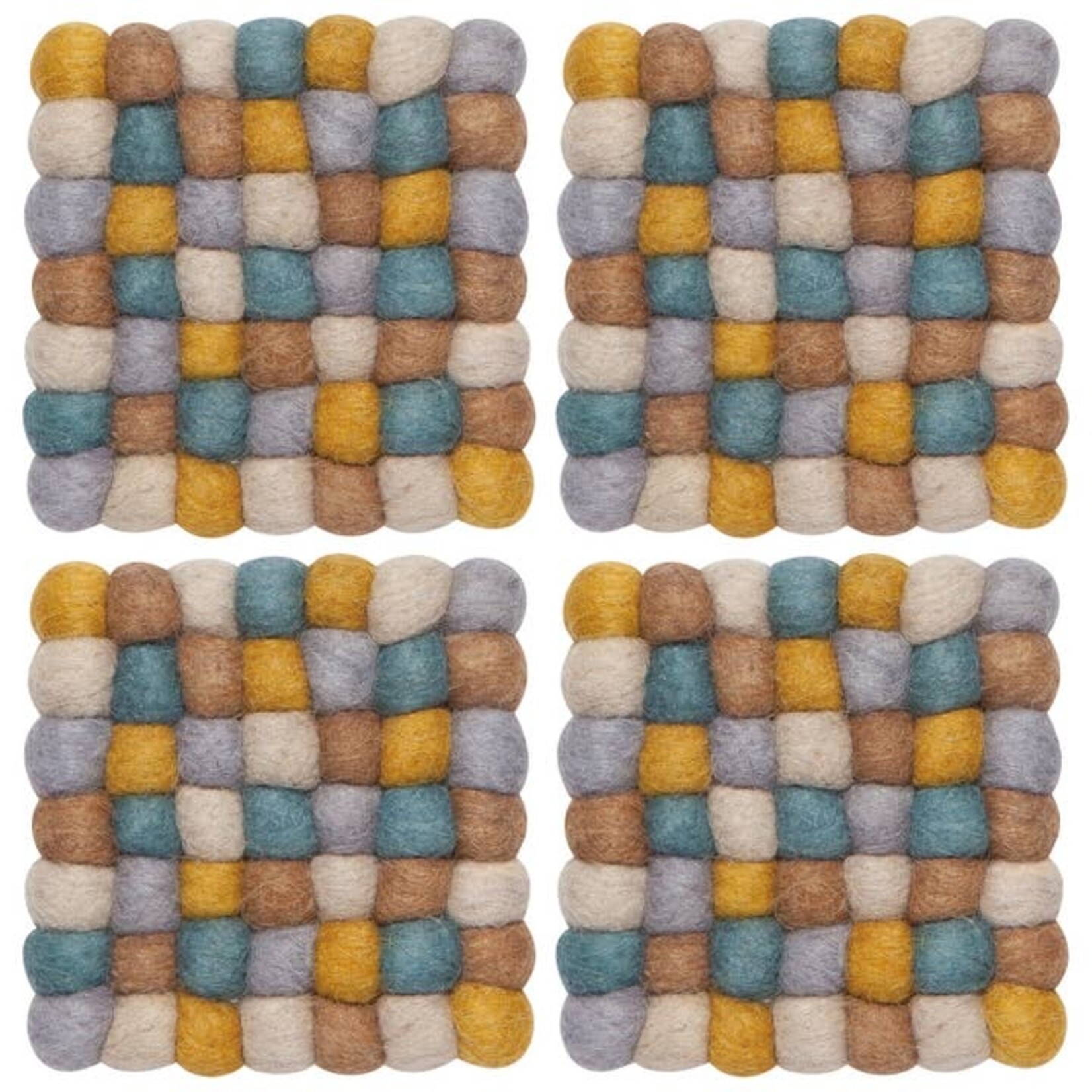 Danica Brands Set/4 - Coaster Dot Ochre Scater | Danica Brands