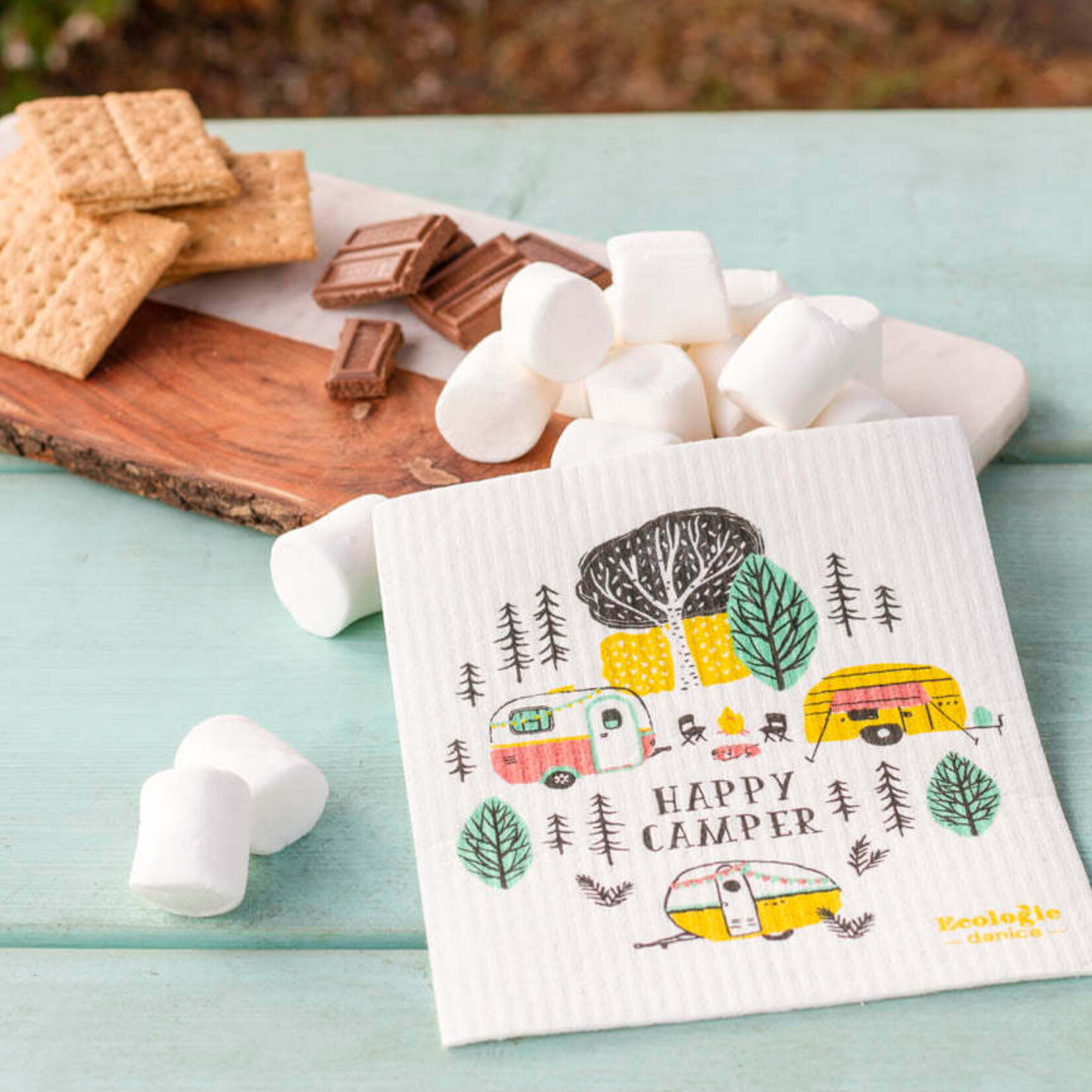 Danica Brands Swedish Dishcloth - Happy Camper | Danica Brands