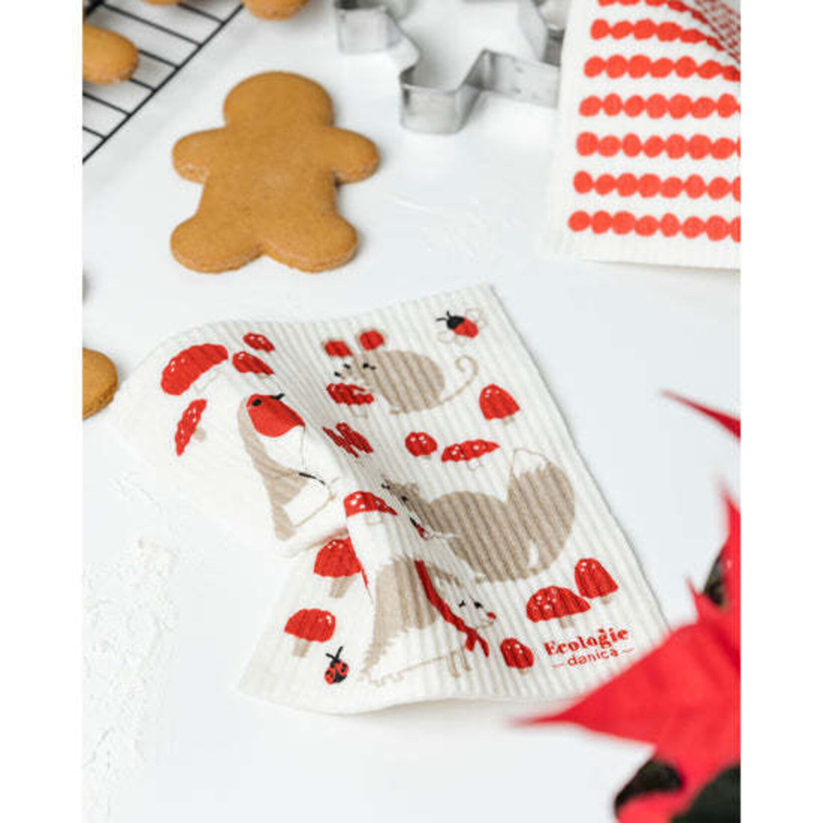 Danica Brands Swedish Dishcloth - Toadstool Time