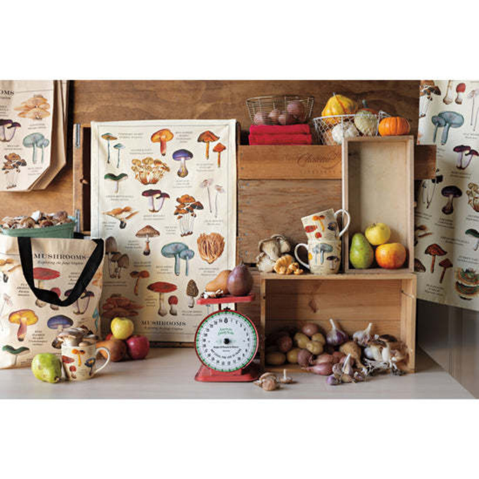Danica Brands Dishtowel - Mushrooms Fine Print | Danica Brands
