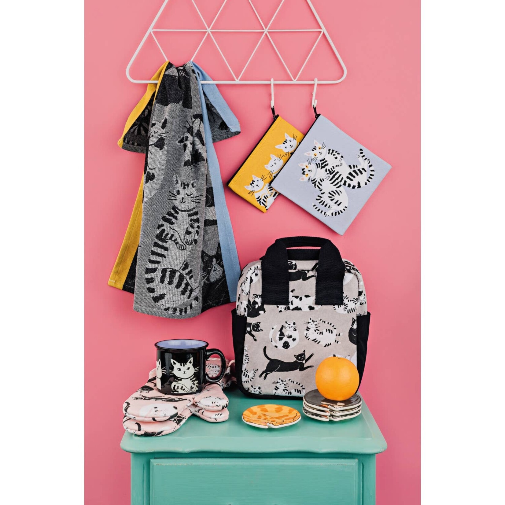 Danica Brands Dishtowel - Meow & Furever Jacquard | Danica Brands