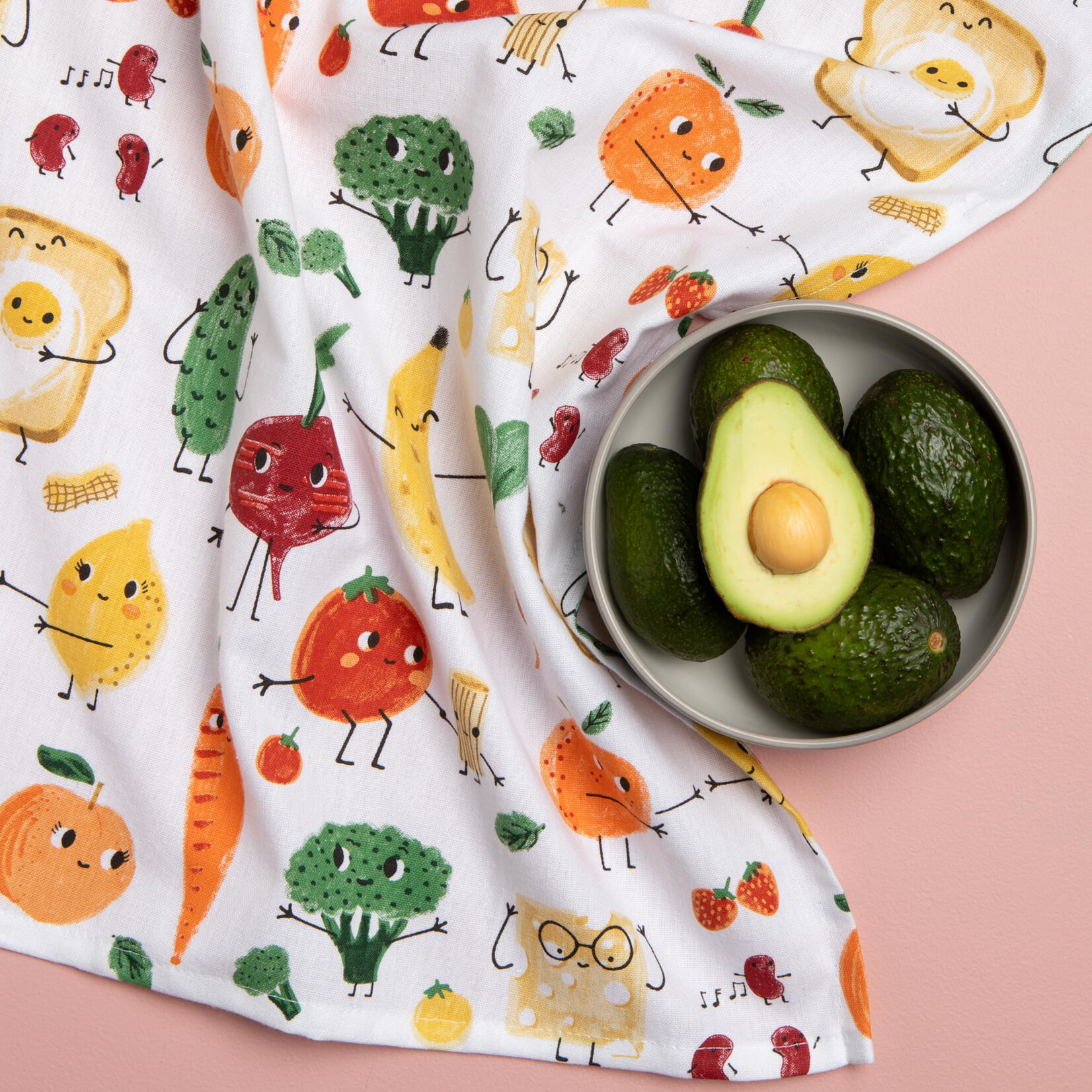 Danica Brands Tea Towel - Printed Funny Food | Danica Brands