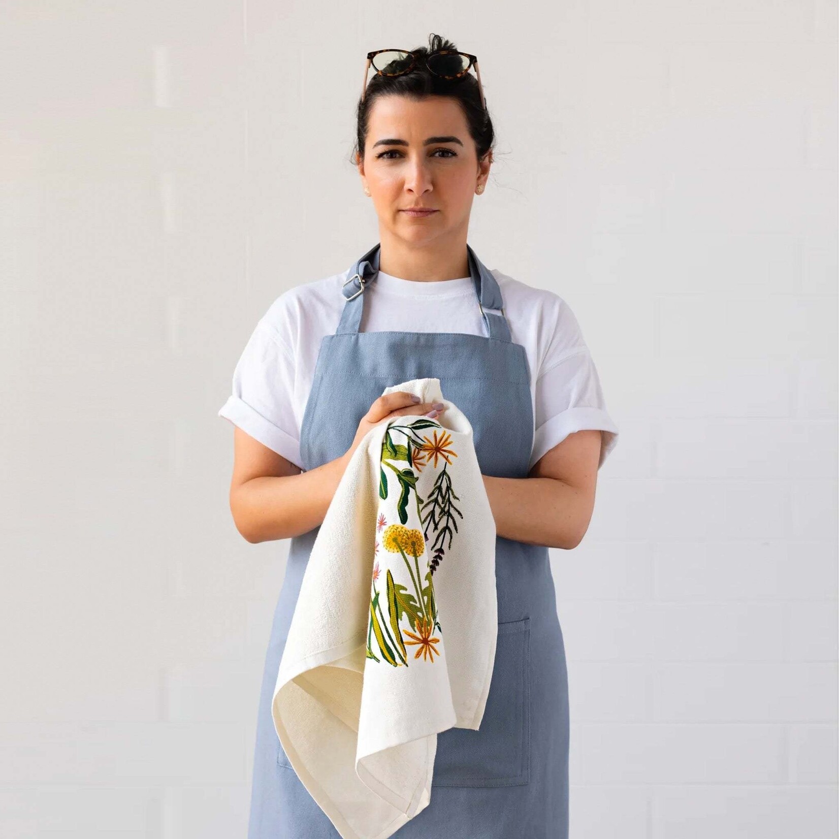 Danica Brands Tea Towel -Print Terry Bees & Blooms | Danica Brands