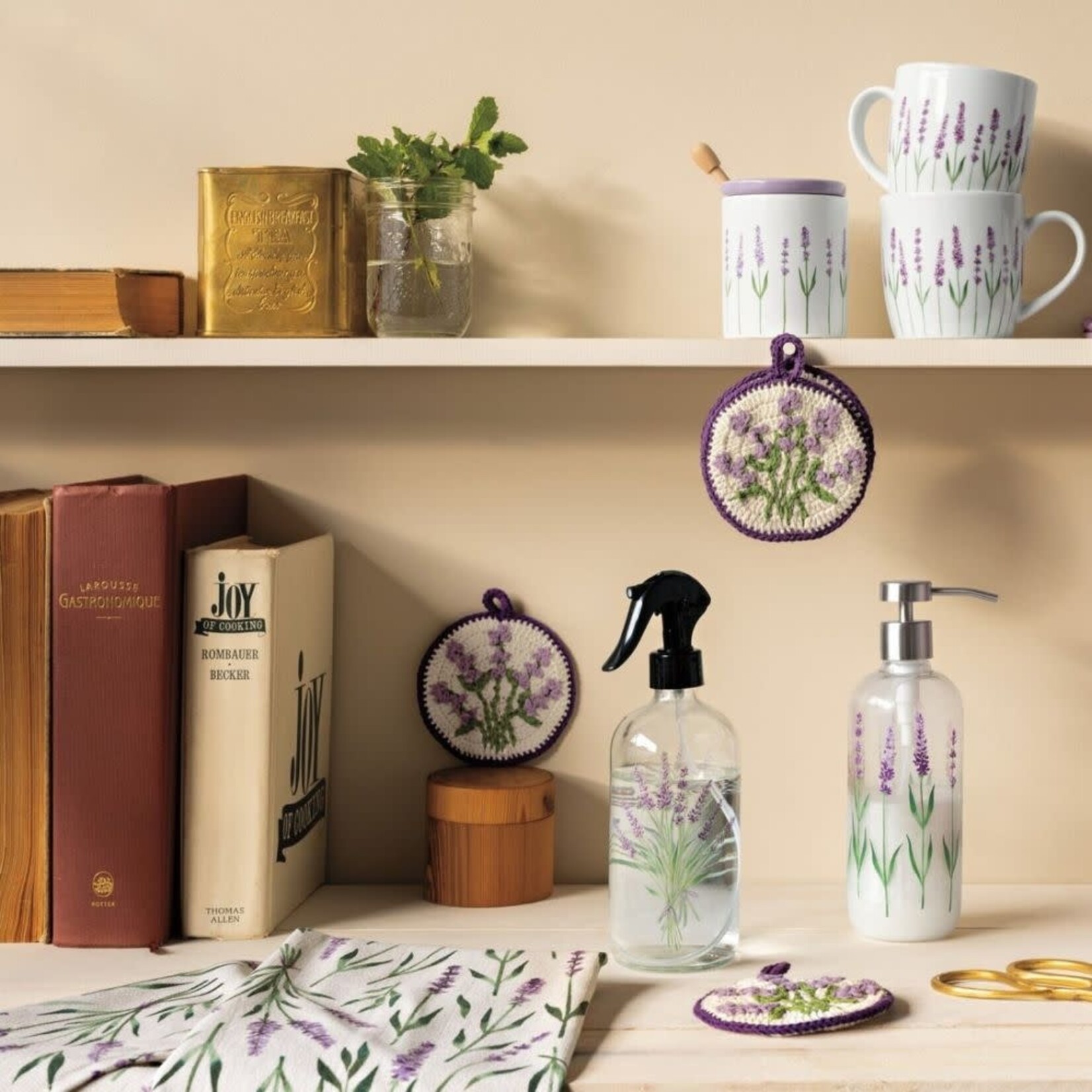 Danica Brands Tea Towel - Print Terry Lavender | Danica Brands