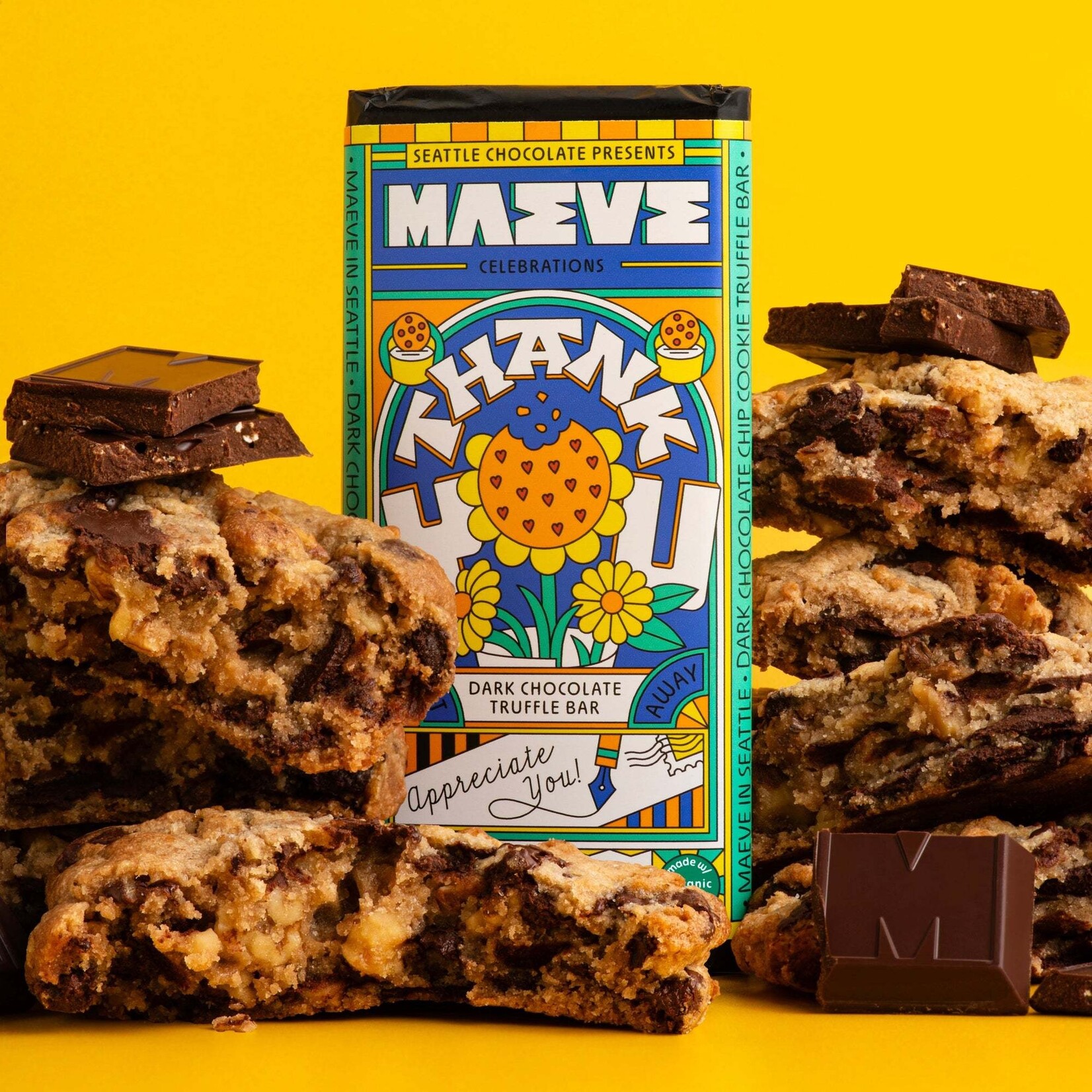 Seattle Chocolate Presents Maeve Thank You Truffle Bar | Seattle Chocolate Presents Maeve