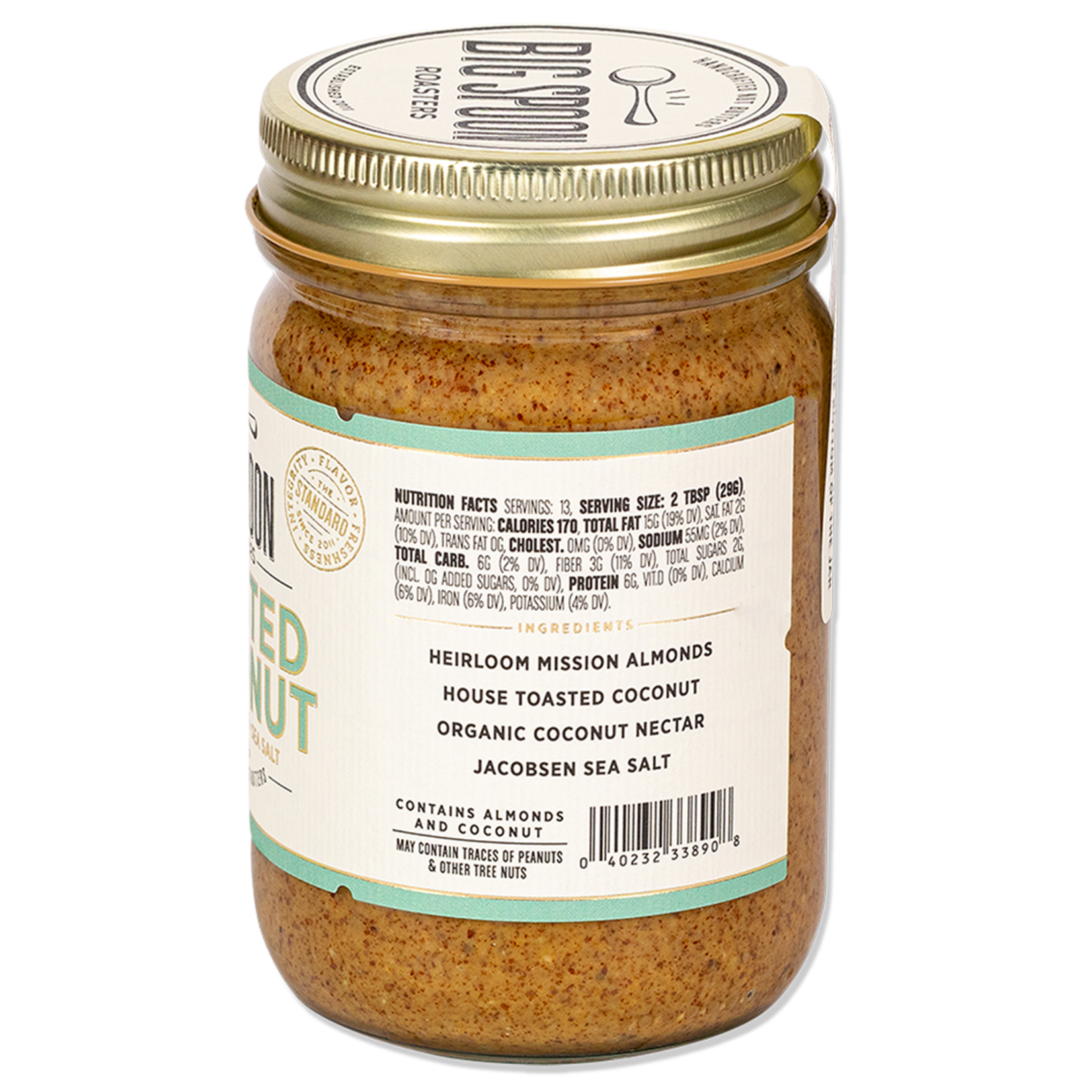 Big Spoon Roasters Toasted Coconut Almond Butter | 13 oz Jar | Big Spoon Roasters