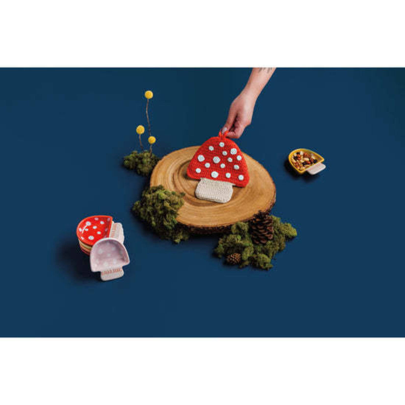 Danica Brands Crochet Trivet - Toadstool | Danica Brands