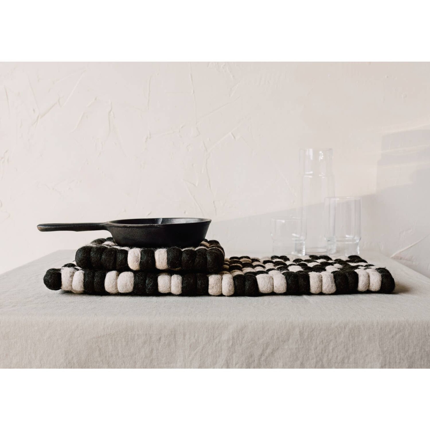Danica Brands Wool Felt Ball Trivet - Ember | Danica Brands