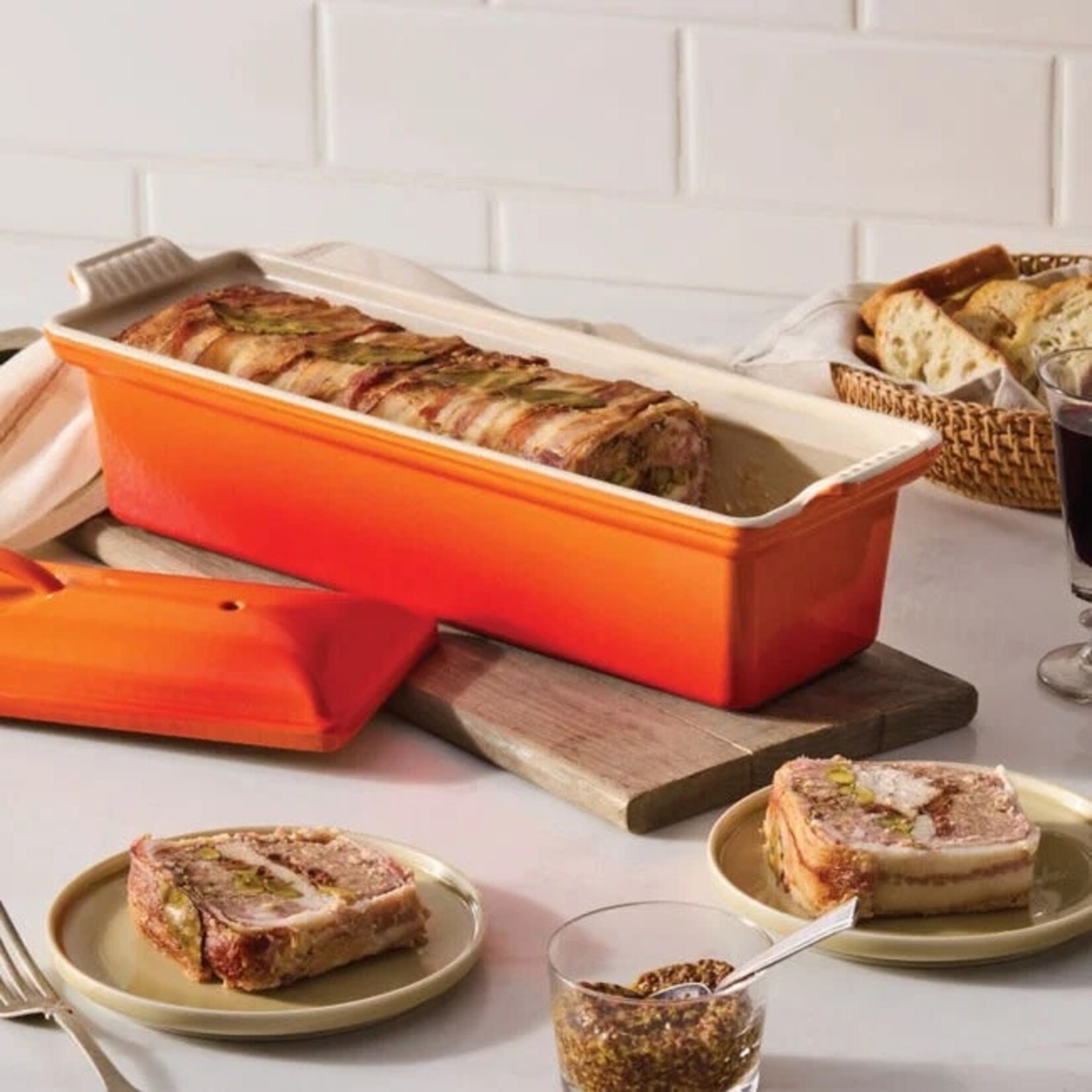 Le Creuset Traditional Rectangular Pate Terrine - Oyster | Le Creuset