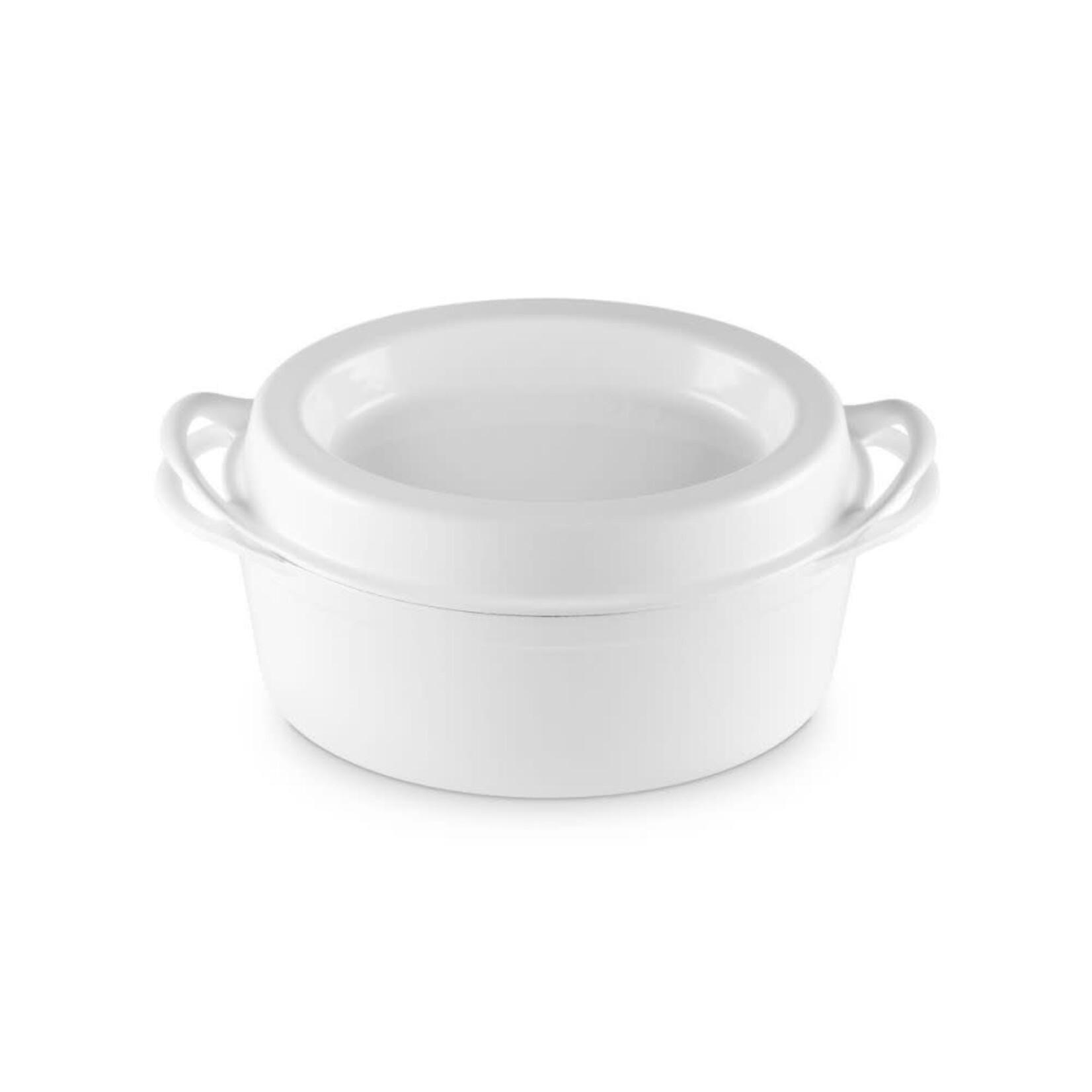 Le Creuset Traditional Oval Doufeu, White 7.25 qt. | Le Creuset