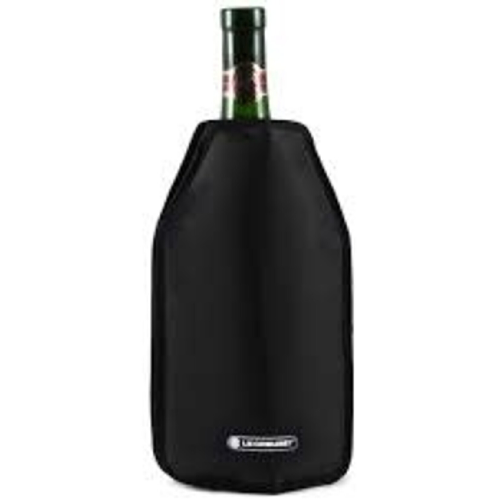 Le Creuset 750mL Nylon Wine Cooler Sleeve, Shiny Black  | Le Creuset