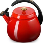 Le Creuset Cloche Kettle with Gold Knob - Cerise | Le Creuset