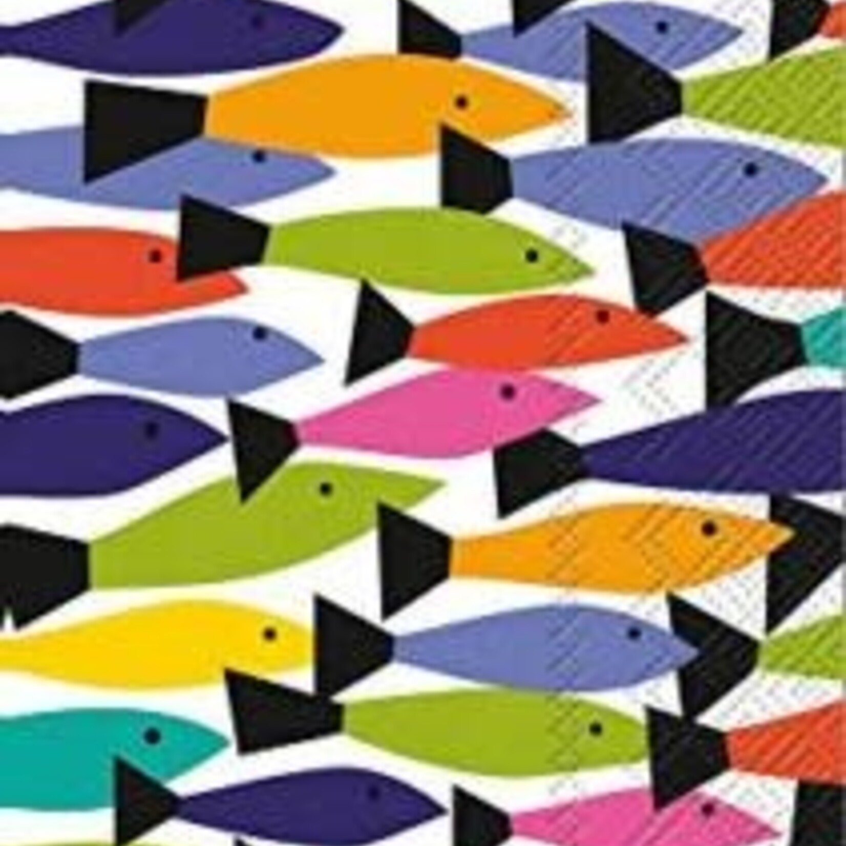 Boston International Guest Towel, School Of Fish