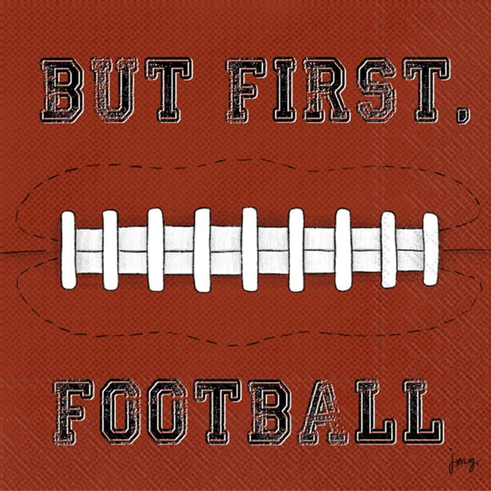 Boston International Cocktail Napkin, Football First