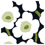 Boston International Cocktail Napkin, Unikko - Black