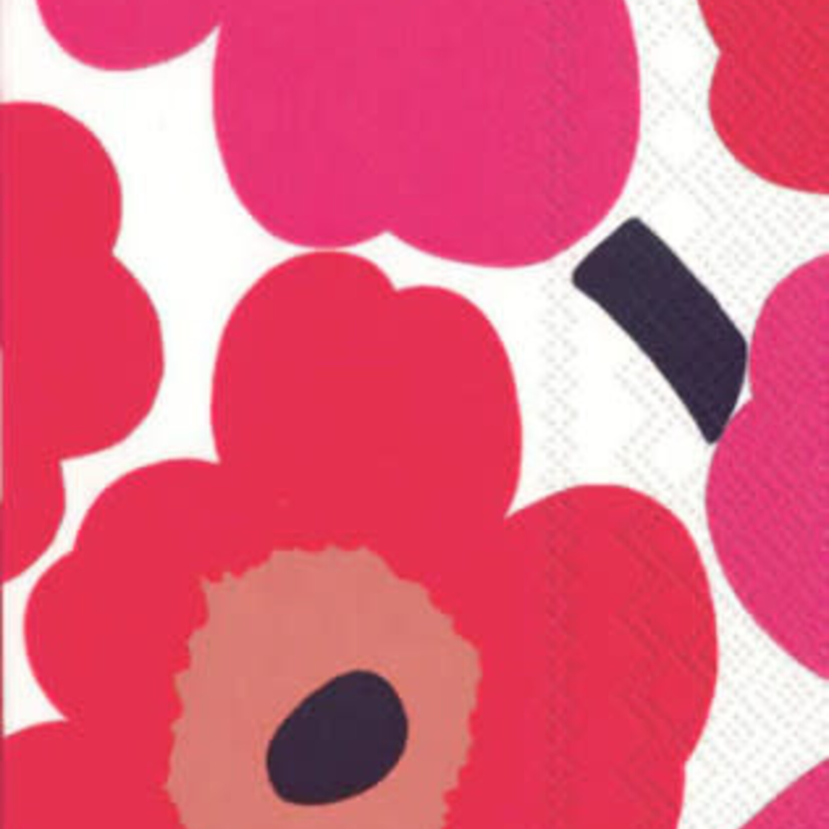 Boston International Cocktail Napkin, Unikko - Red