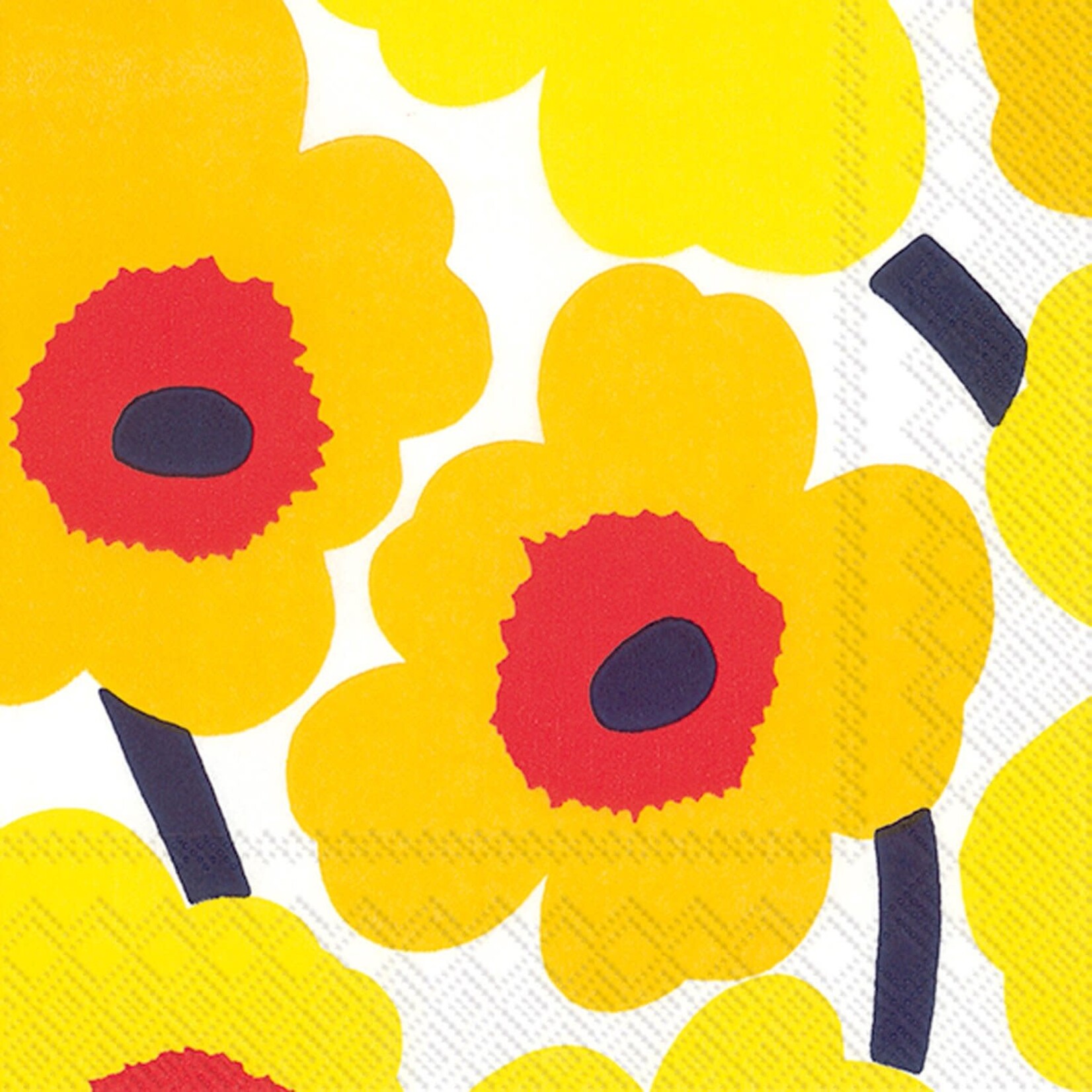 Boston International Cocktail Napkin, Unikko - Dark Yellow