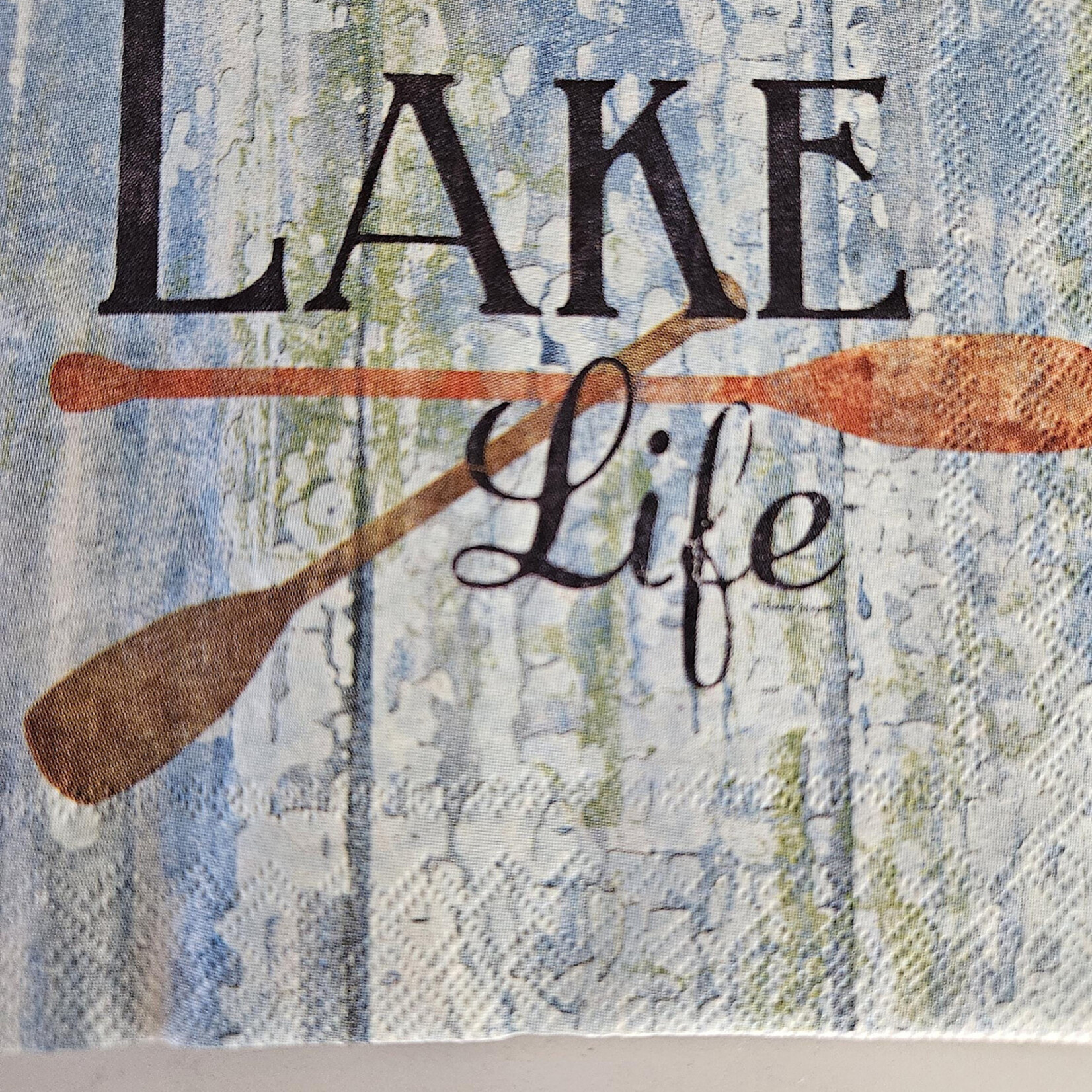 Boston International Cocktail Napkin, Lake Life Weathered Wood