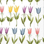Boston International Lunch Napkin, Tulip Pattern