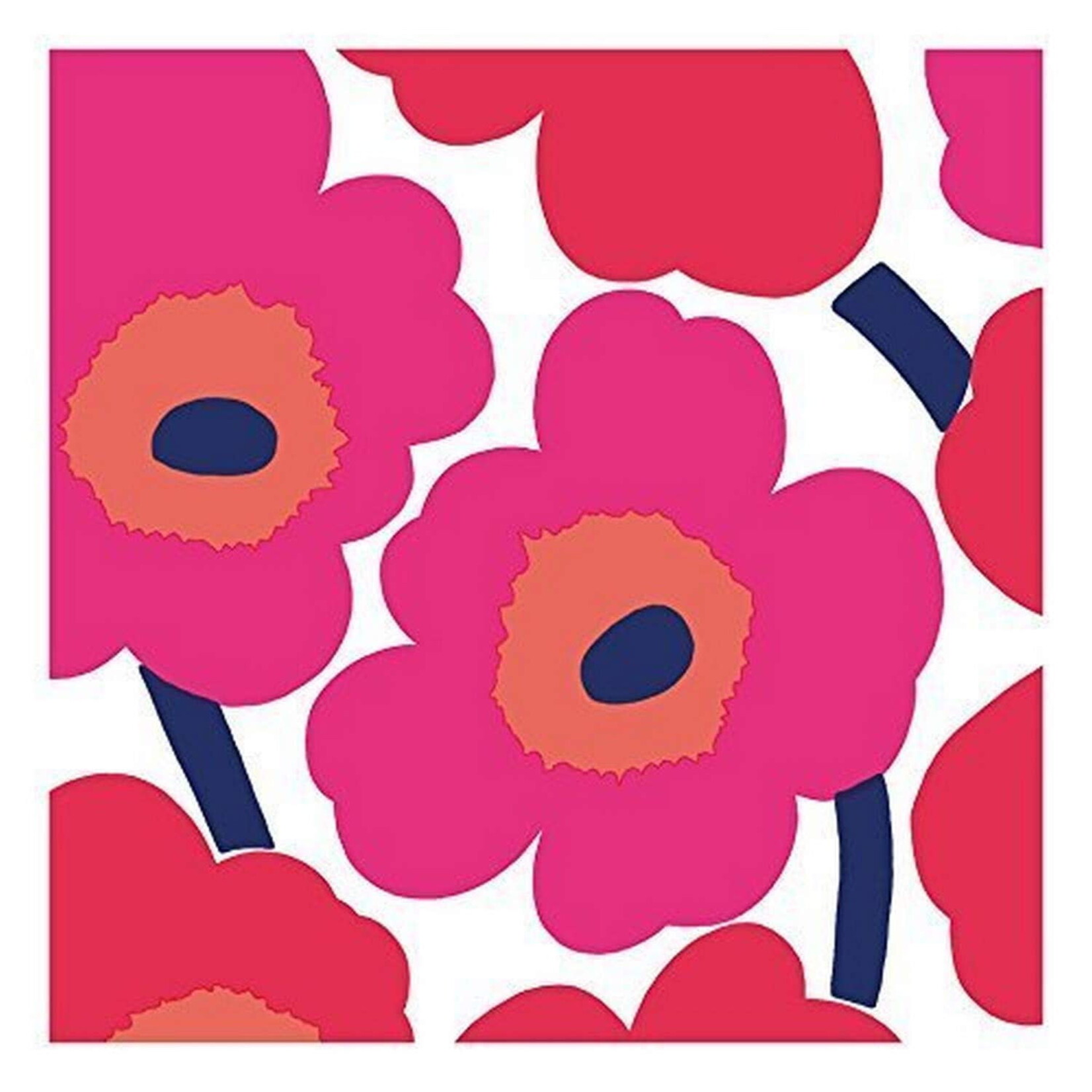 Boston International Lunch Napkin, Unikko - Red
