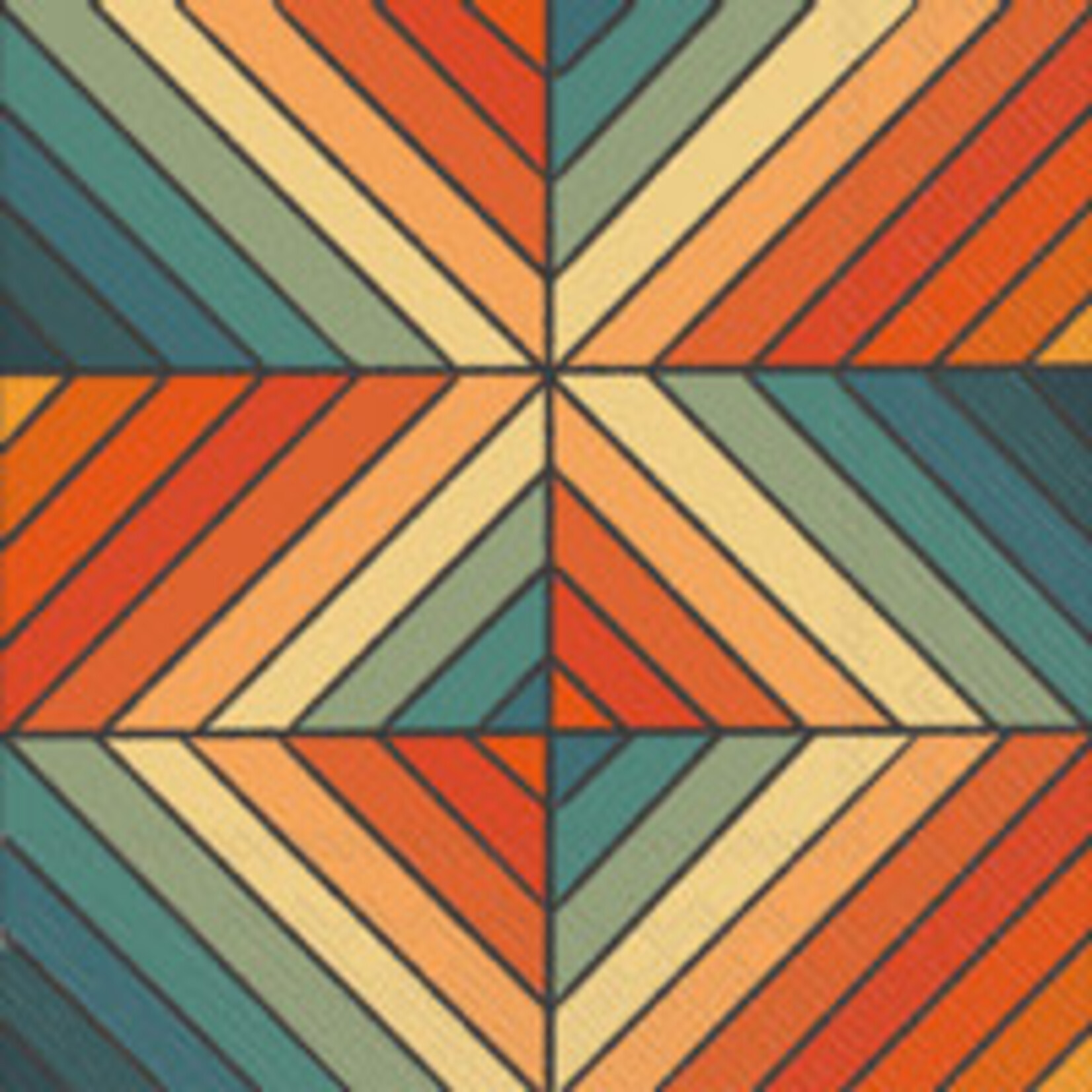 Boston International Lunch Napkin, Southwest Stripe