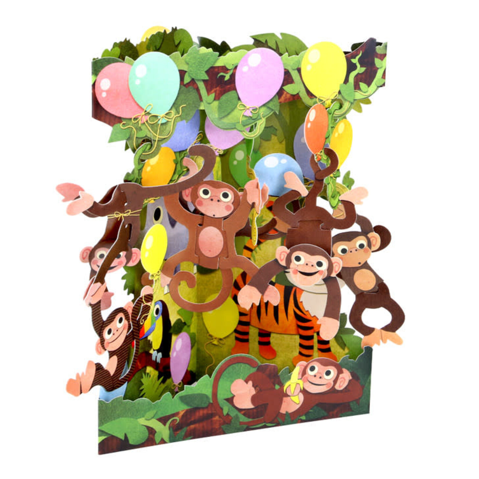 Boston International Greeting Card, Monkey Party