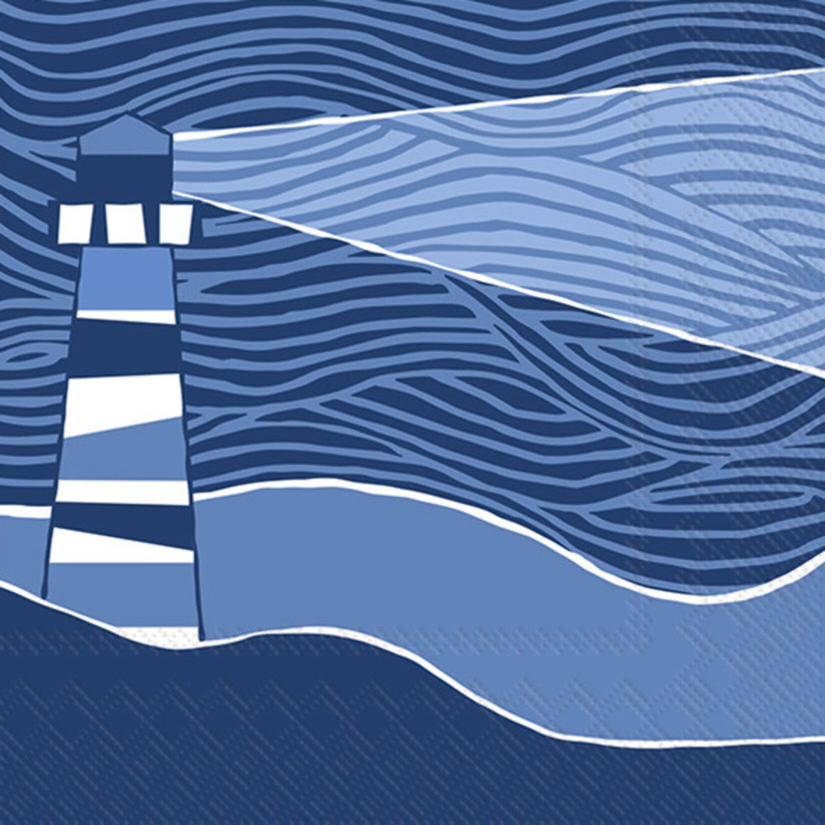 Boston International Cocktail Napkin, Lighthouse