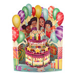 Boston International Greeting Card, Birthday Cake