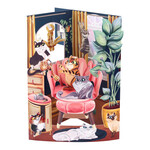 Boston International Greeting Card, Lounging Cats