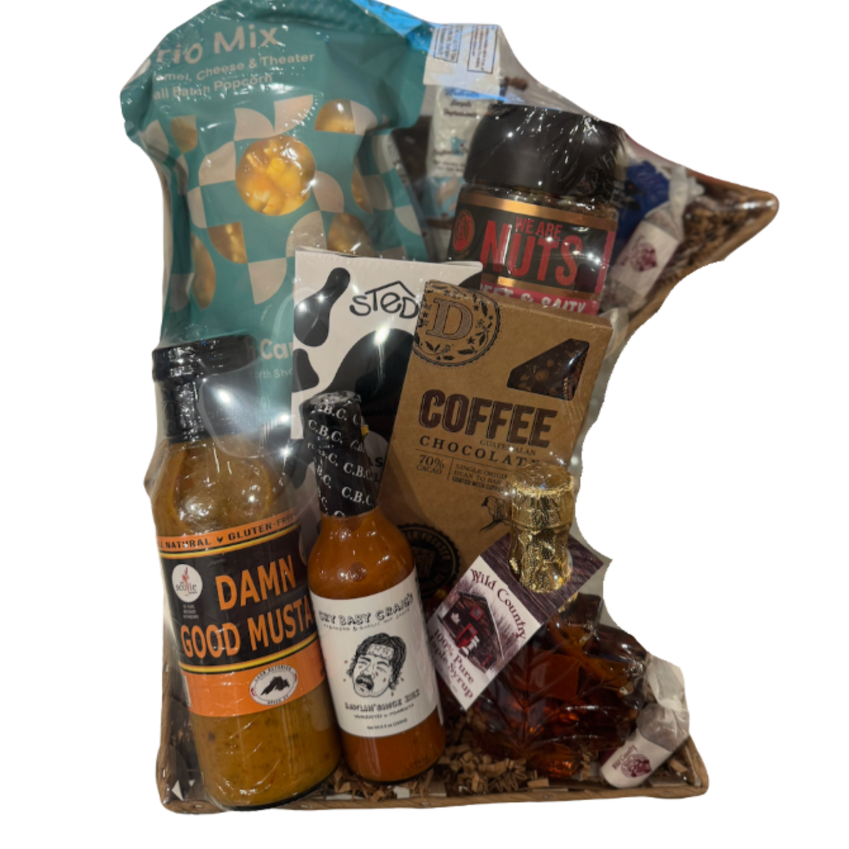 Minnesota Shaped Gift Basket, From MN With Love  (14") | Duluth Kitchen Co