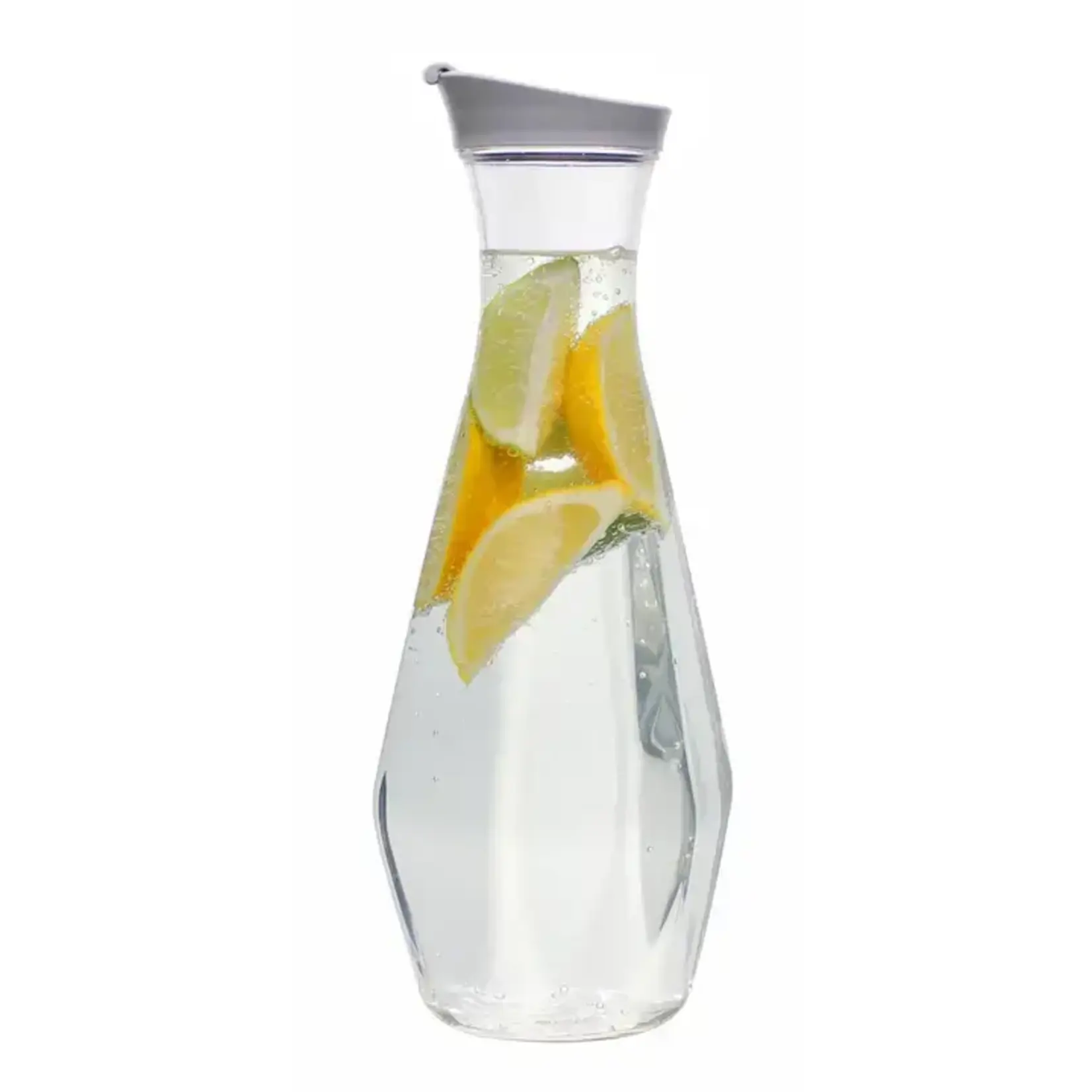 Prodyne Diamond 56 oz. Acrylic Juice Jar, Gray Lid