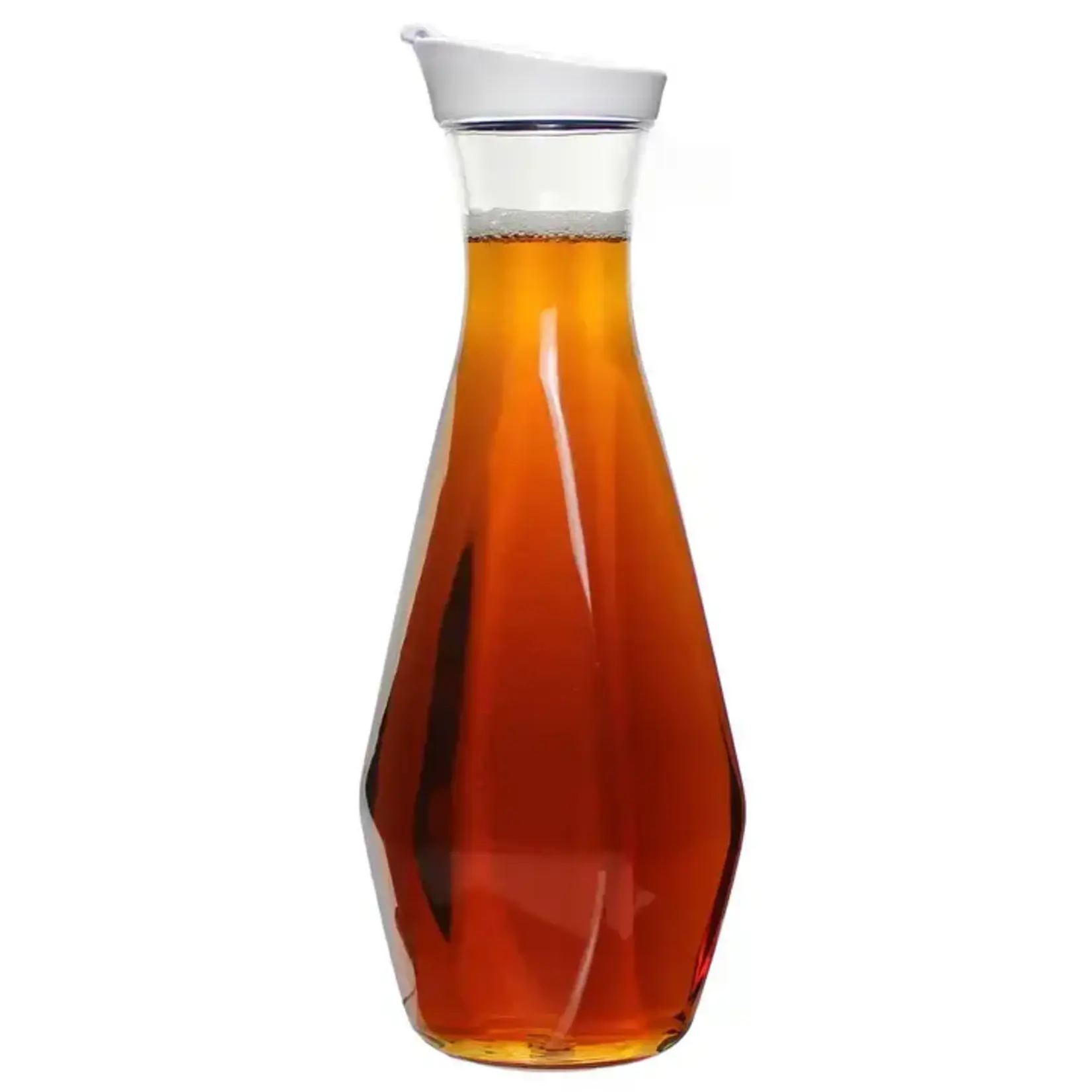 Prodyne Diamond 56 oz. Acrylic Juice Jar, White Lid