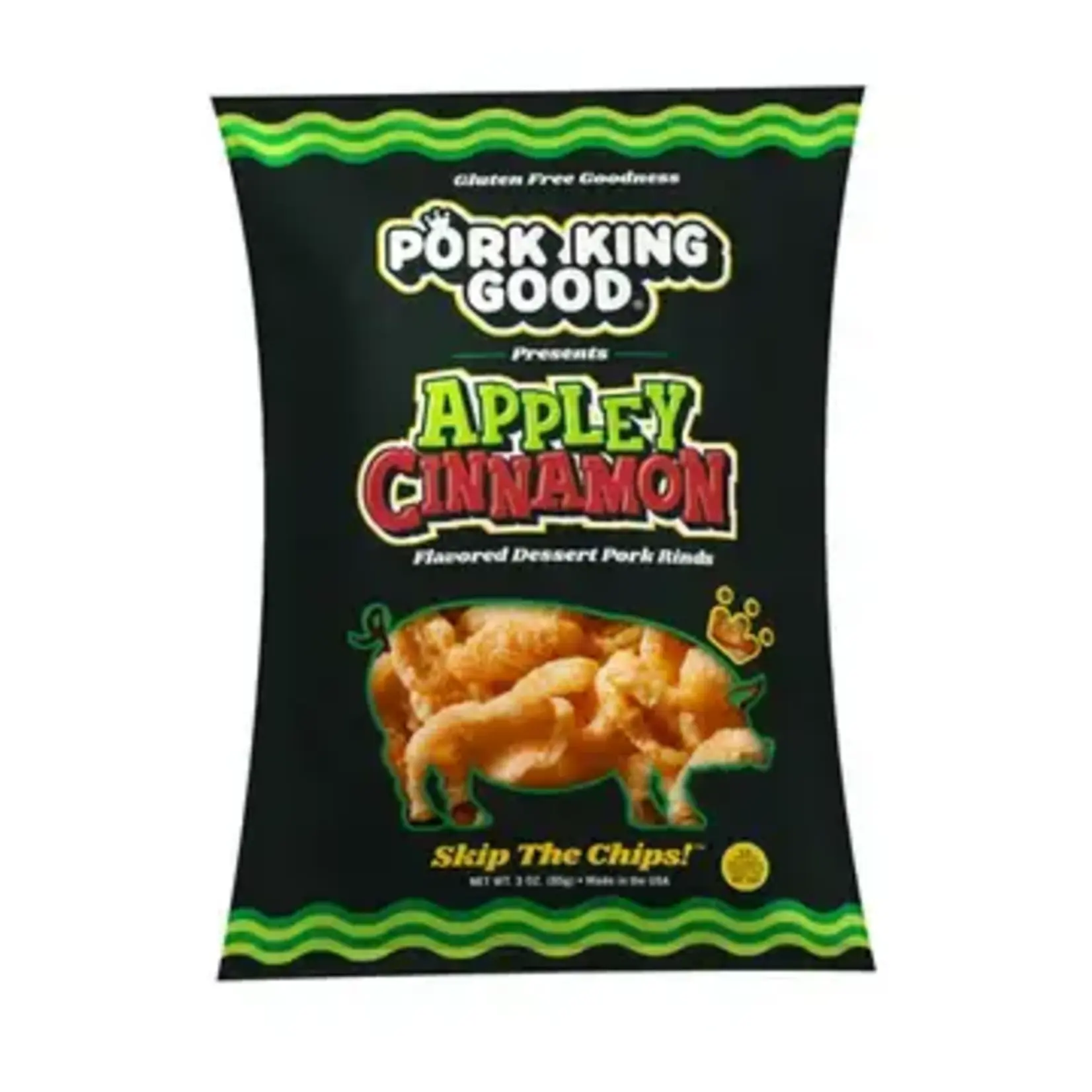 Pork King Good Pork King Good Appley Cinnamon Flavored Pork Rinds 3oz