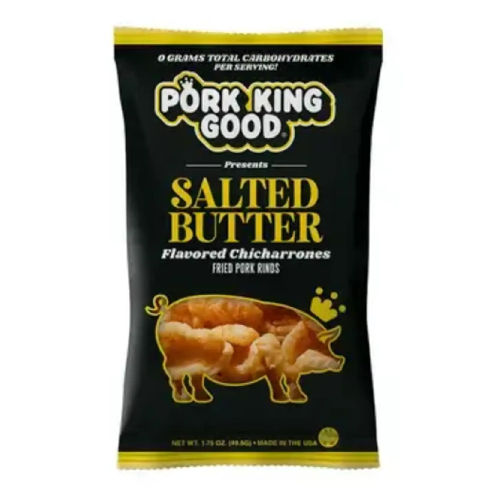 Pork King Good Pork King Good Salted Butter Pork Rinds  1.75oz Bag