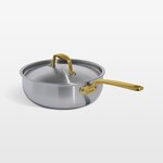 Made In CeramiClad™ 3 qt. Non-stick Saucier with Lid - Sand | Made In