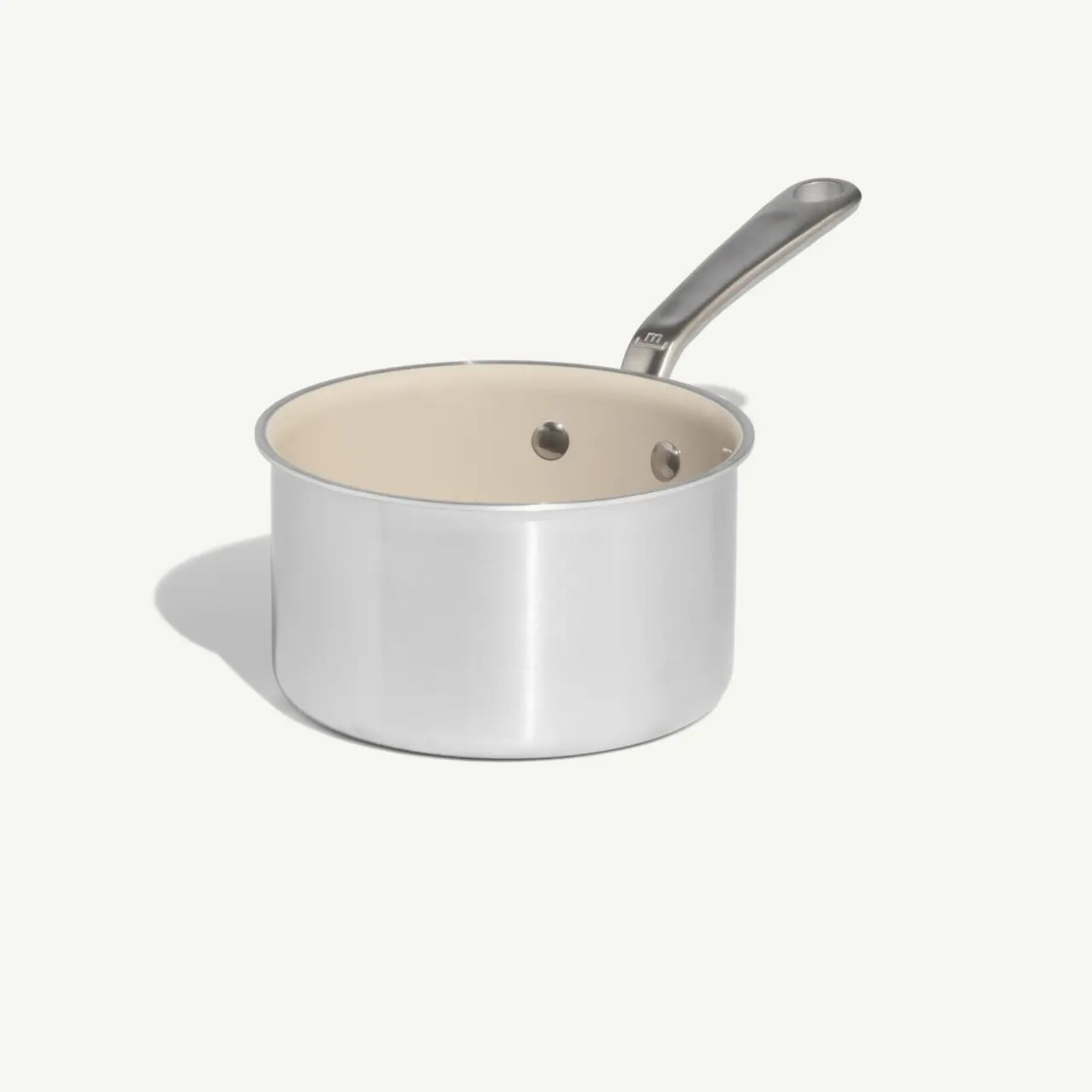 Made In CeramiClad™ 2 qt. Non-stick Saucepan with Lid - Sand | Made In